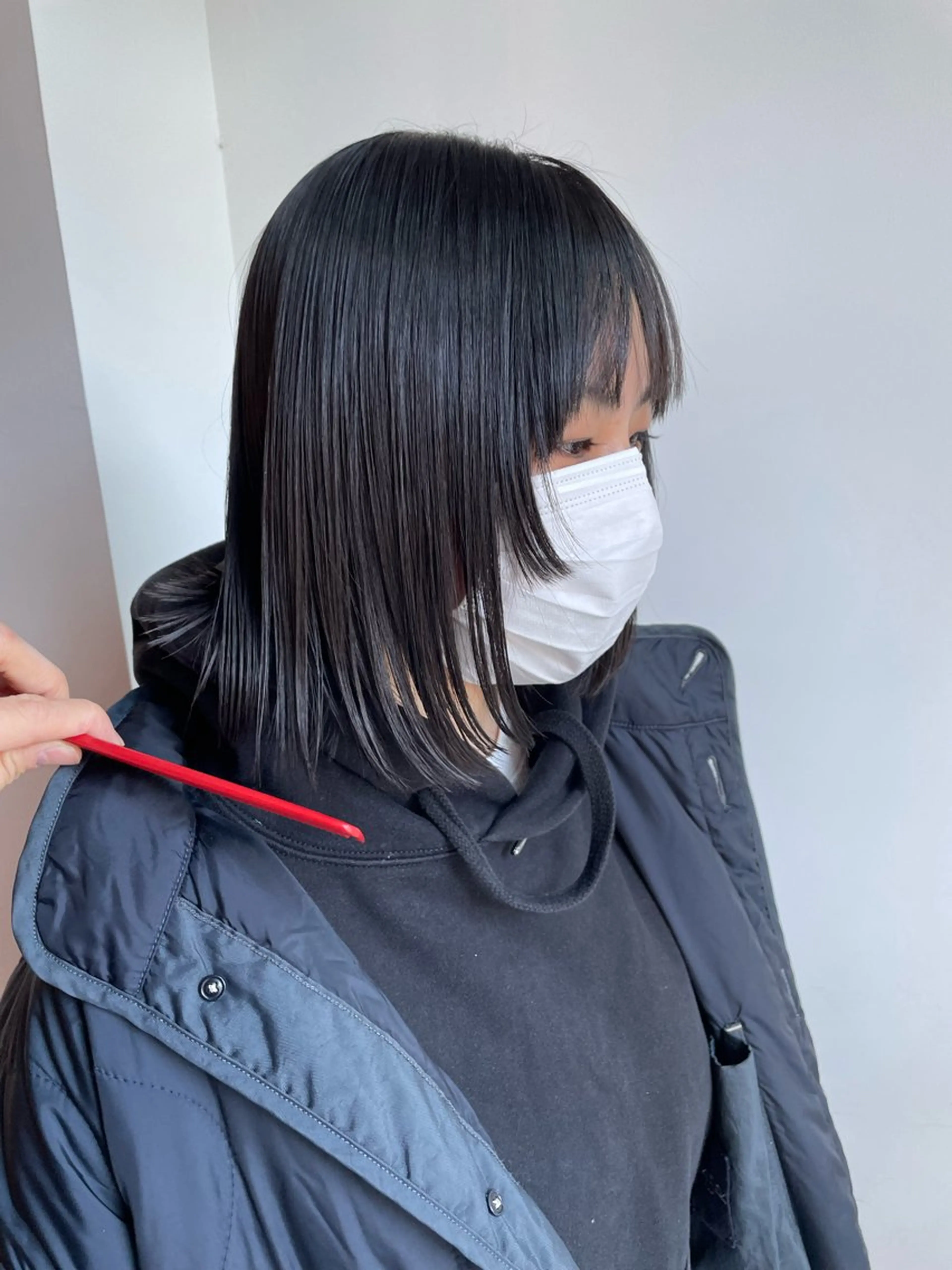 ミディアム カラー 顔まわりレイヤー レイヤーカット カット ヘアカラー トリートメント 🌈前田 ジュンのヘアスタイル
