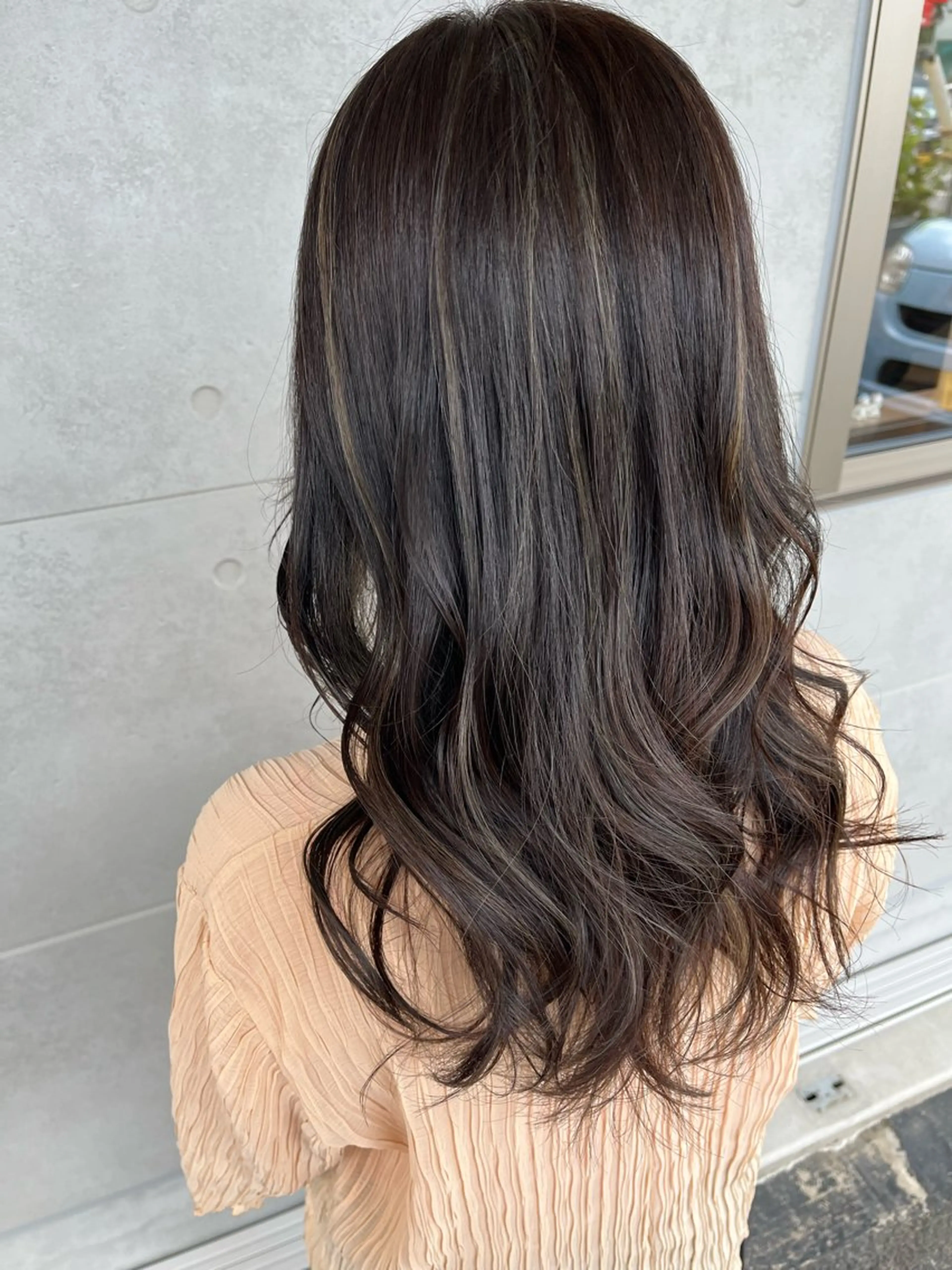 ロング カラー ヘアアレンジ ヘアカラー トリートメント like みやびのヘアスタイル