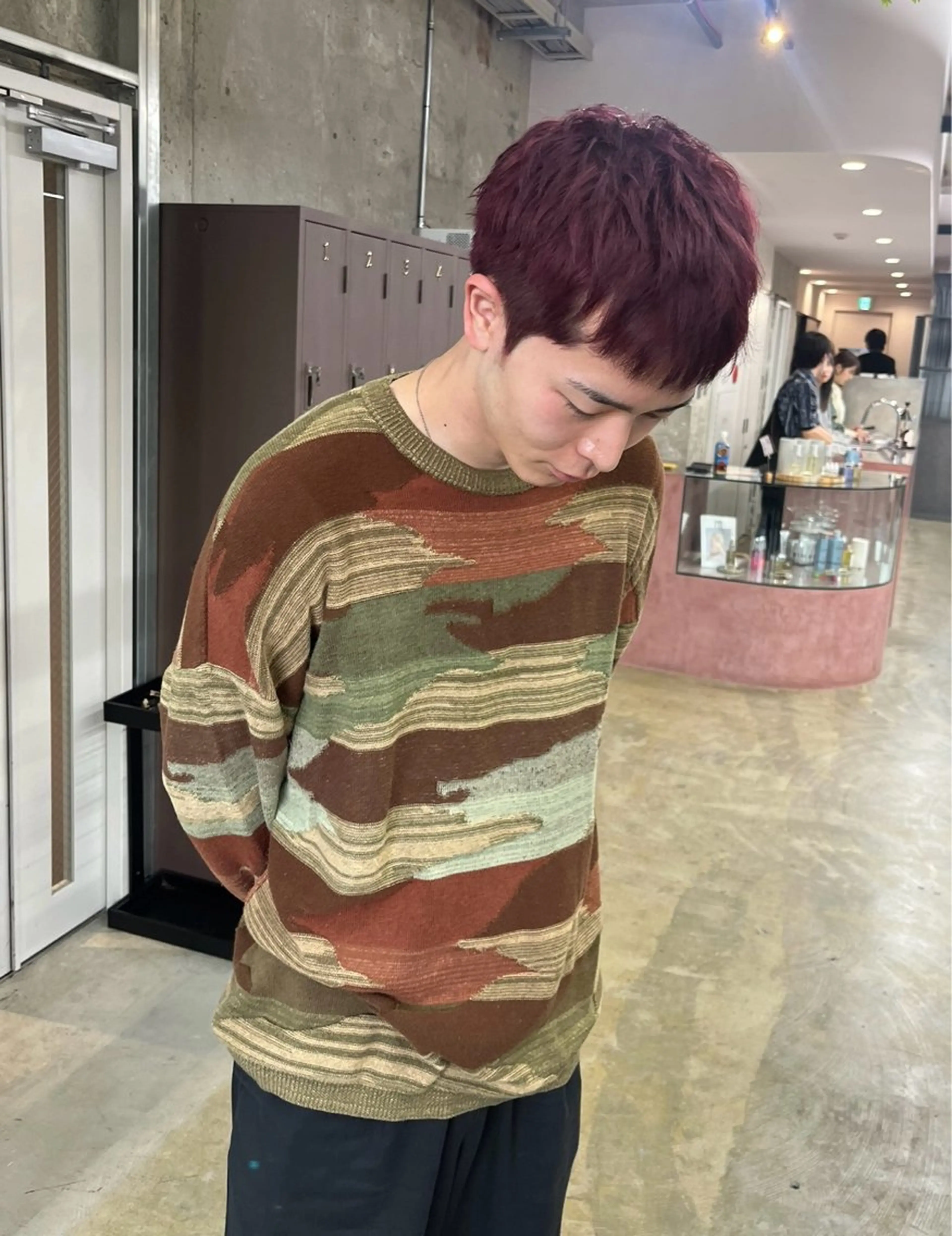 ショート カラー メンズ ナガノリノ /ボブ/ ベージュ/暖色のヘアスタイル