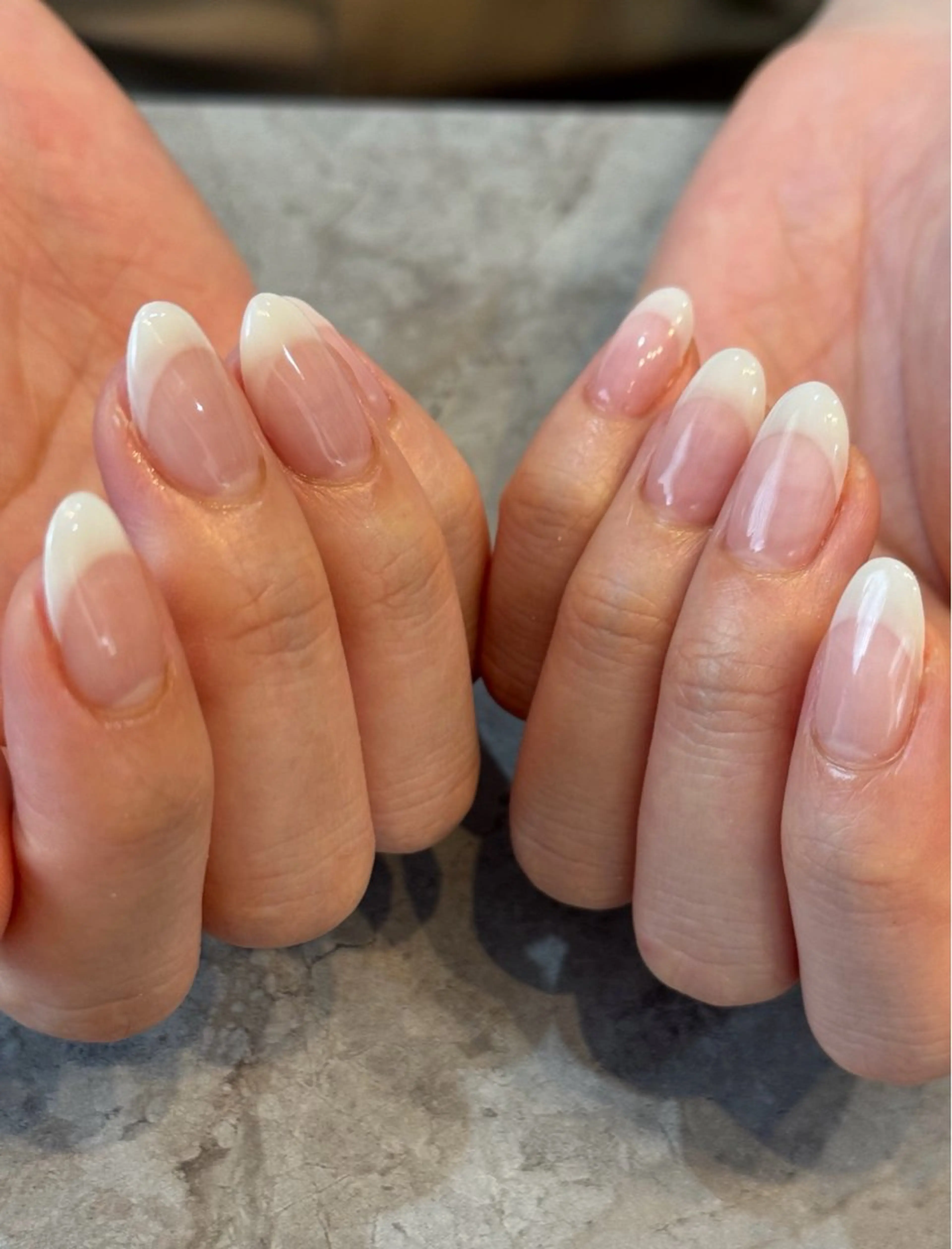 ネイル フレンチネイル ホワイト ハンドネイル Blé nailのネイルデザイン