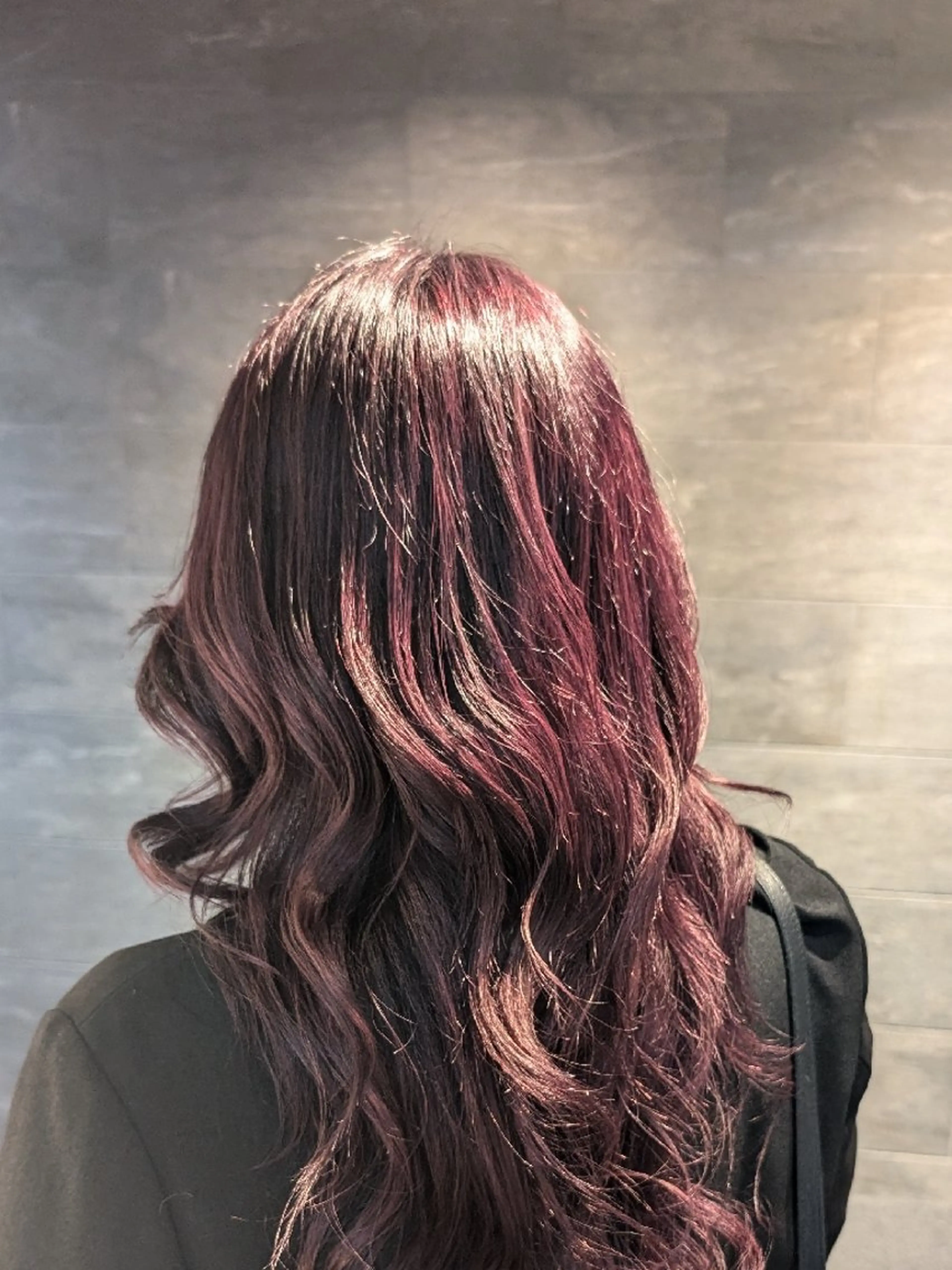 ロング ツヤ髪🎀暖色カラー さとあみのヘアスタイル
