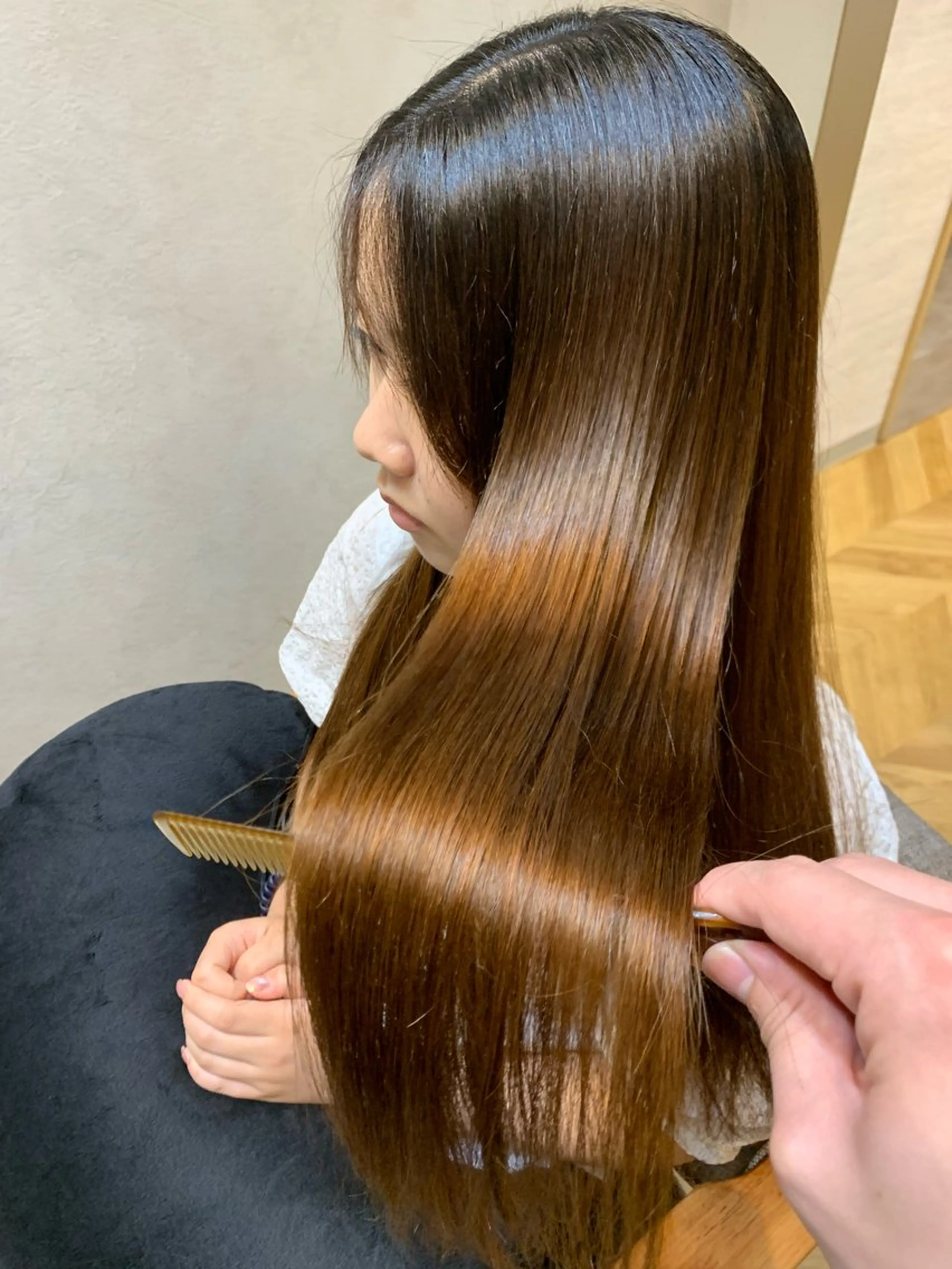 ロング カット 縮毛矯正 newiネウィ _naoのヘアスタイル