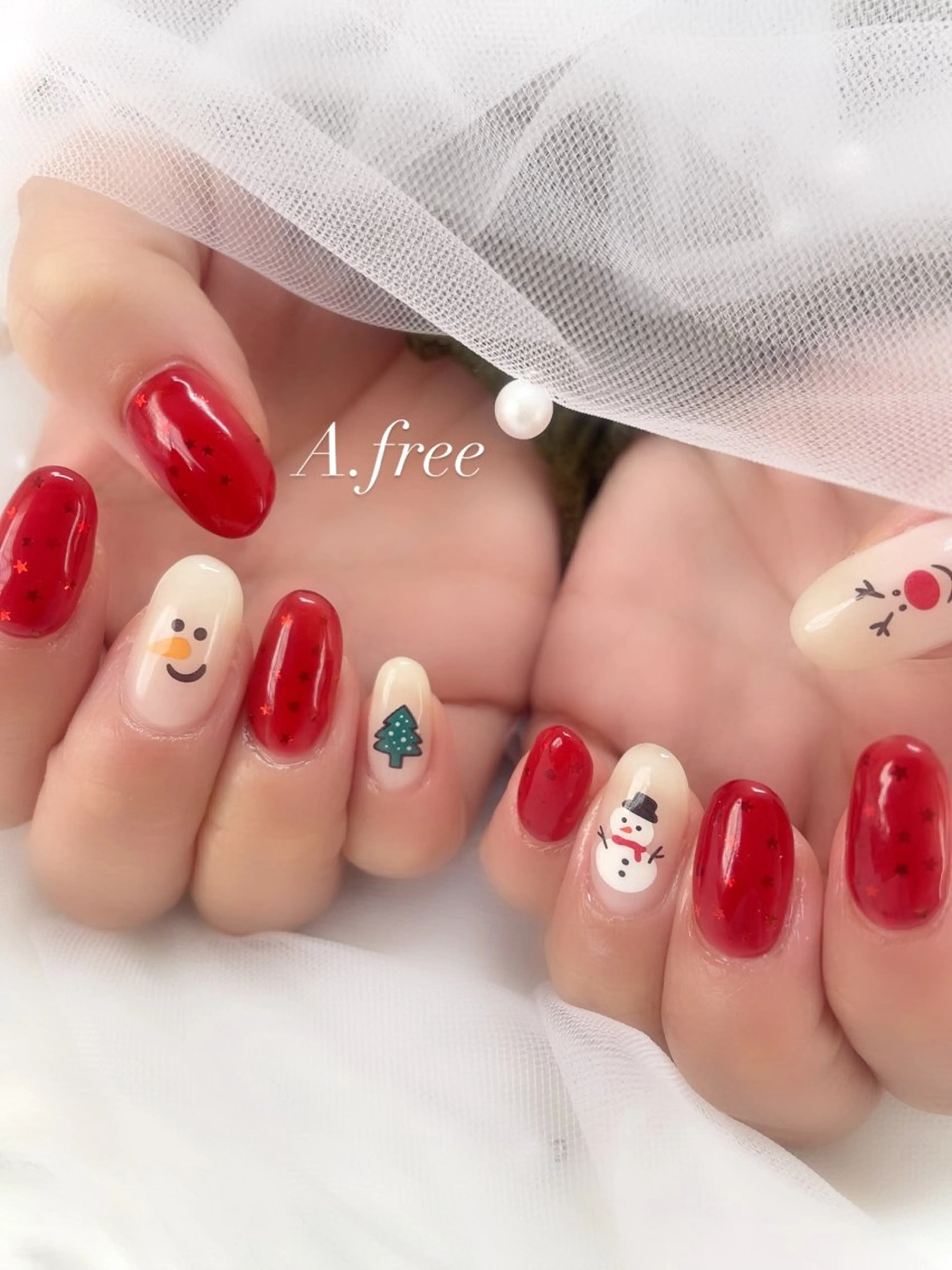 ネイル ジェルネイル ハンドネイル A.free✧*｡ アレルギー対応✧*｡のネイルデザイン