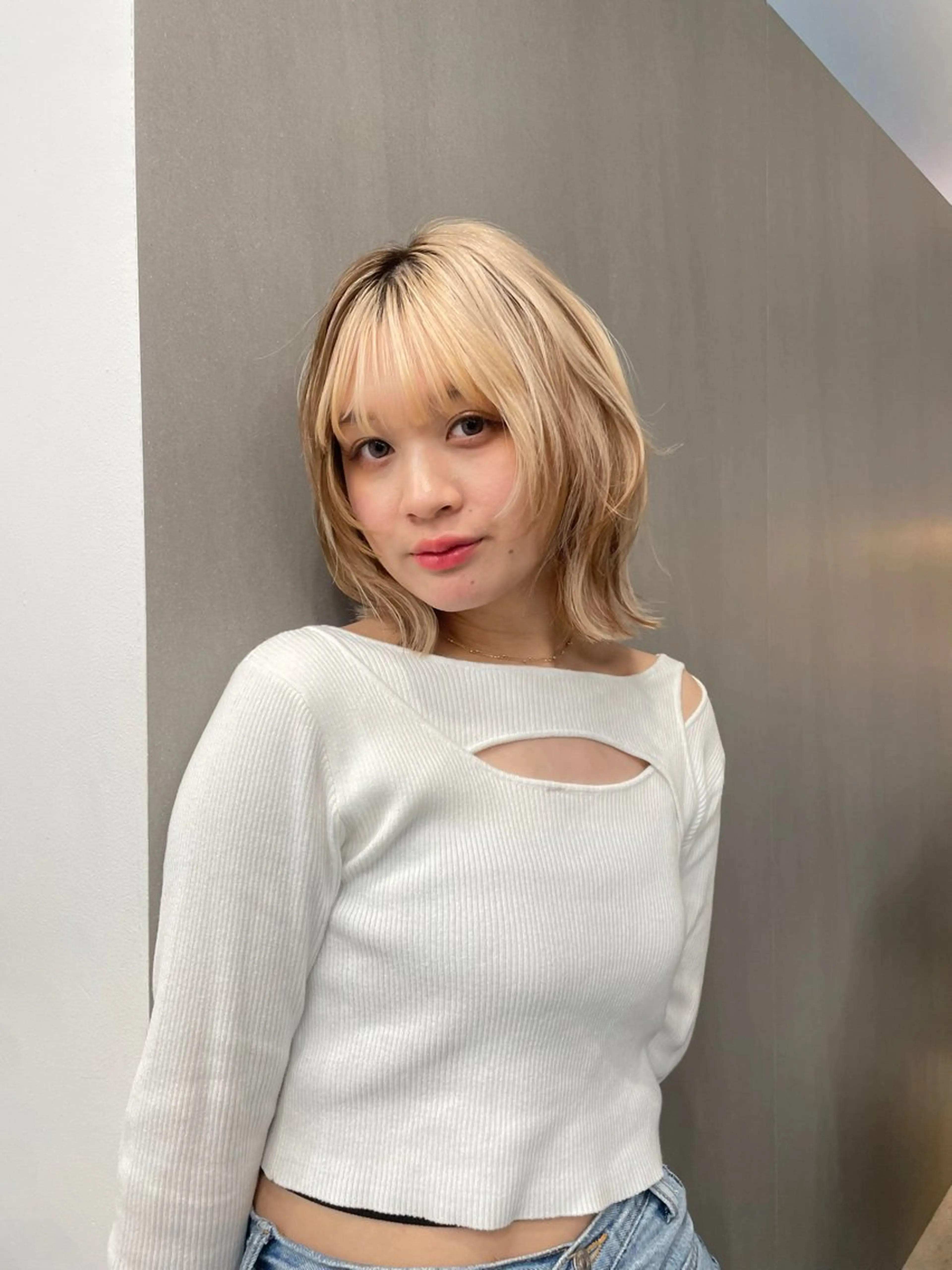 カラー ベージュカラー ブリーチ ダブルカラー ハイトーンカラー ミルクティーベージュ ヘアカラー cinq所属・ハイトーンカラー/ sorane♥️のヘアスタイル