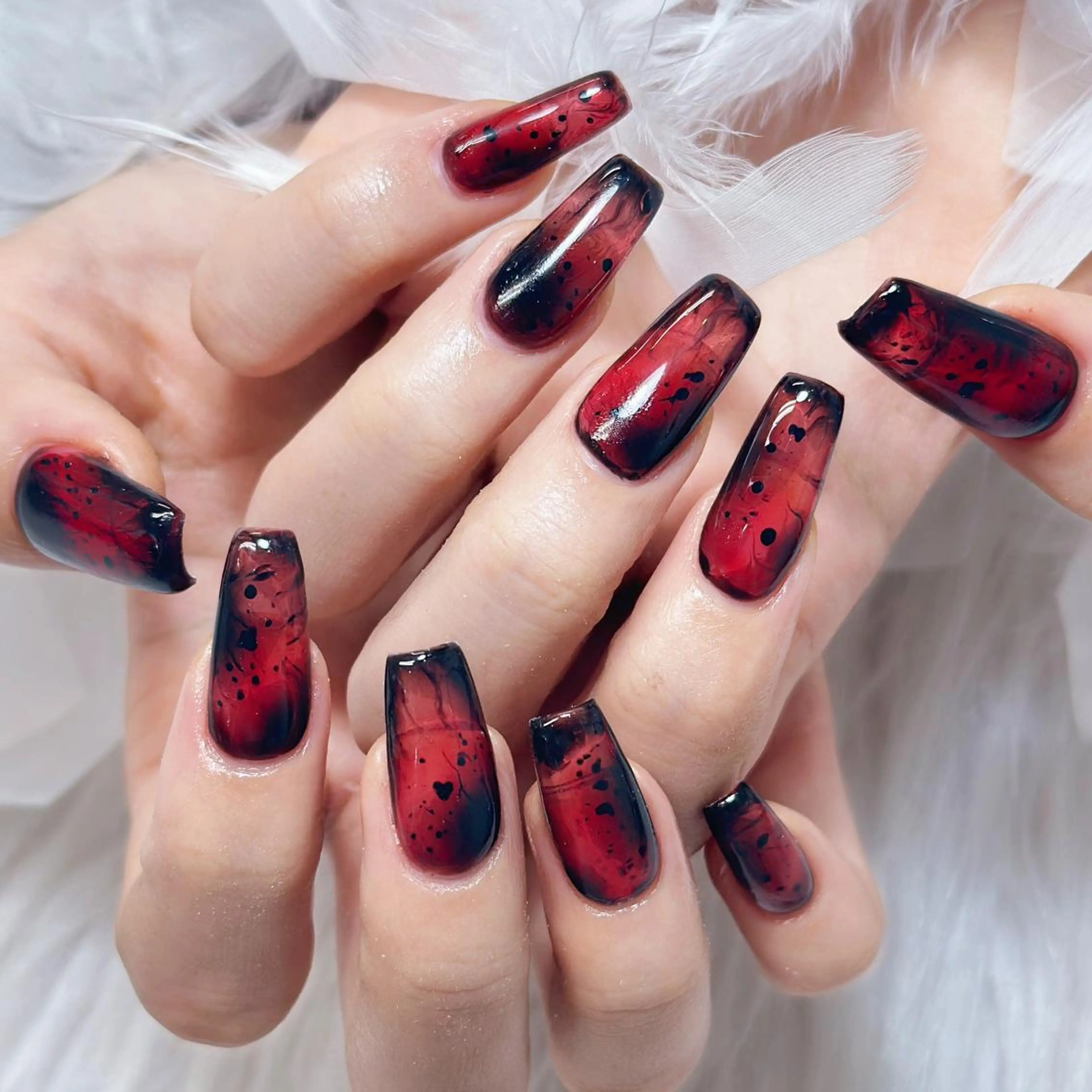 ネイル アートネイル オーロラネイル ガーリー キラキラネイル 韓国ネイル Nail Monsterのネイルデザイン