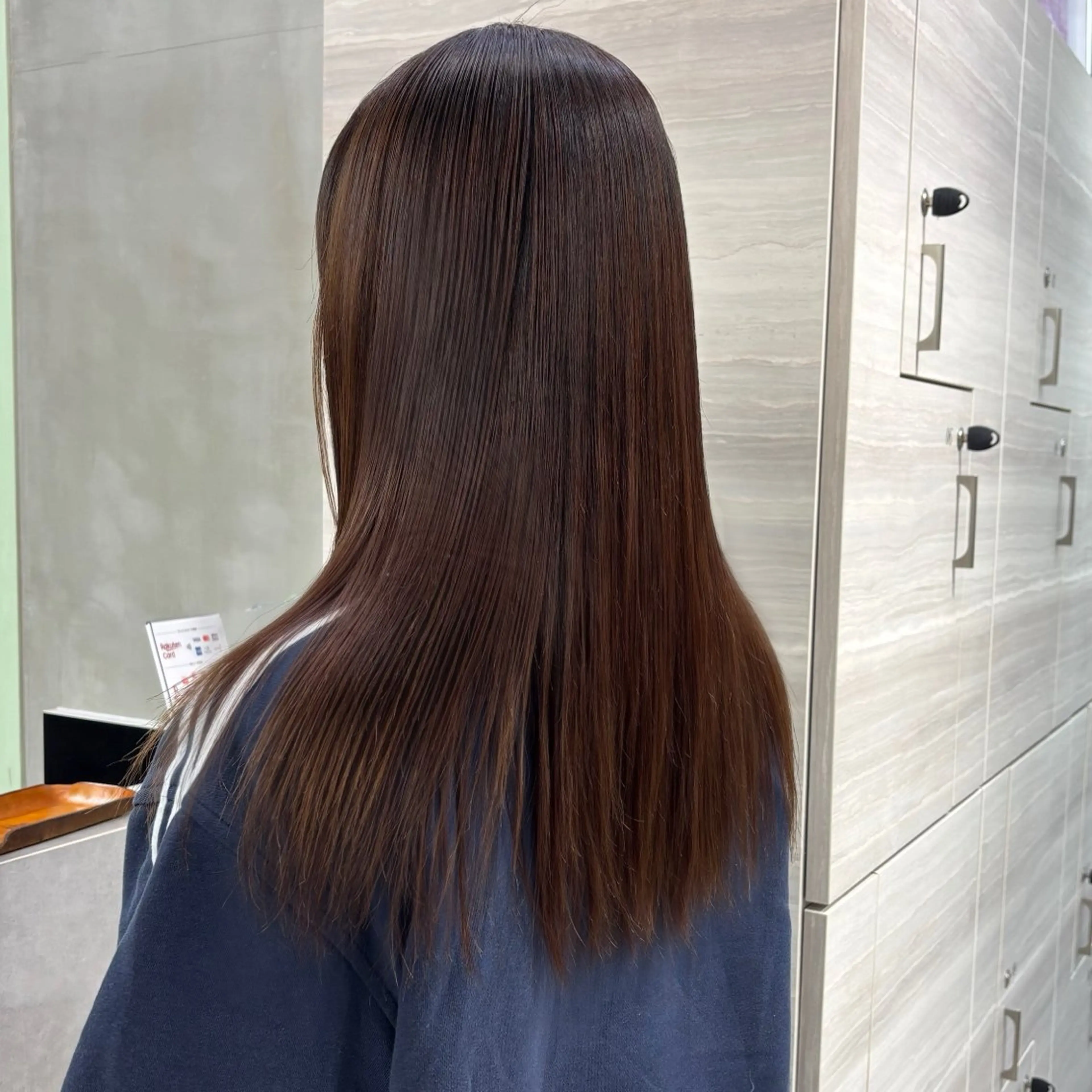 セミロング 縮毛矯正 The Path ARENのヘアスタイル