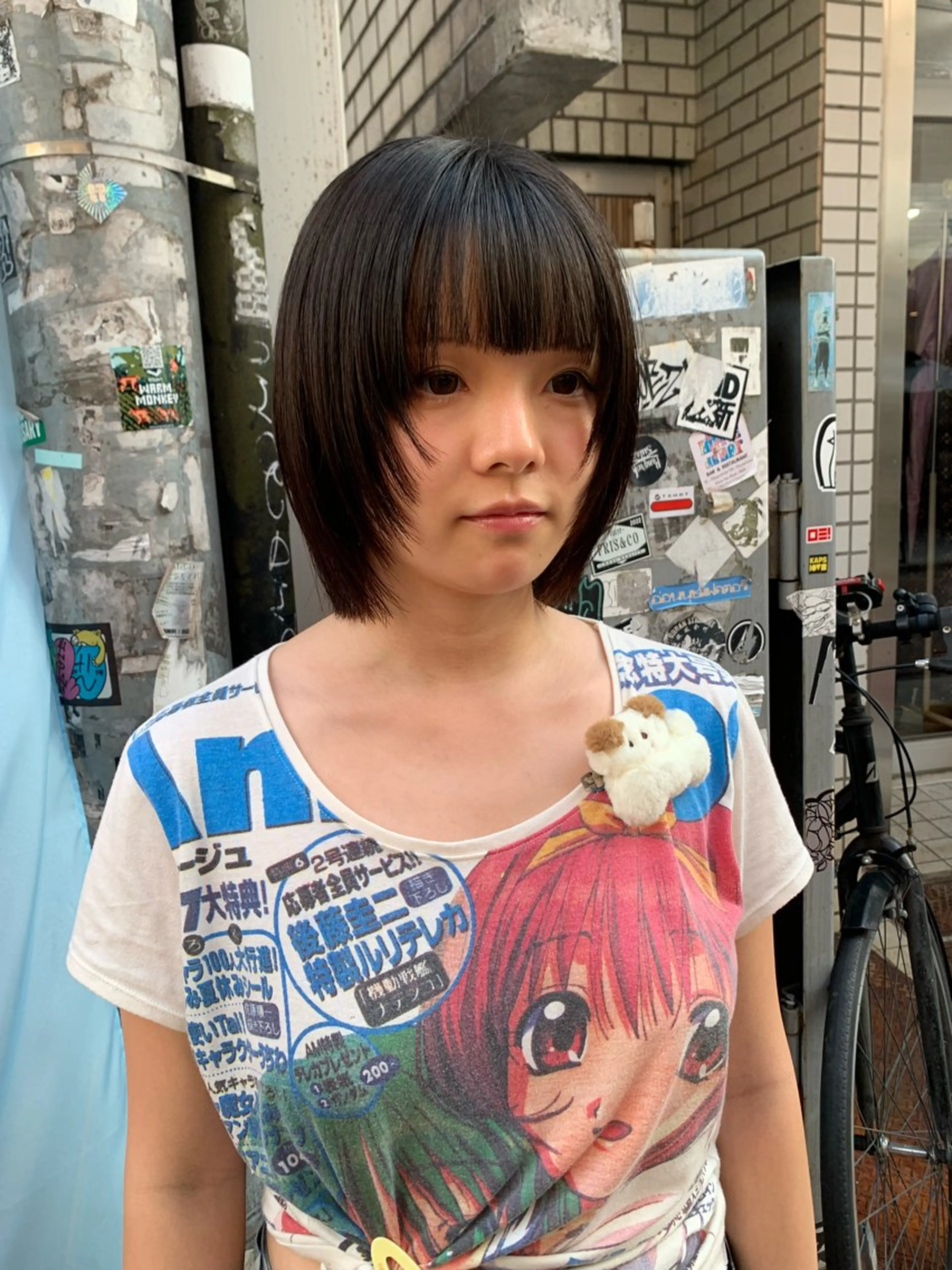 ミディアム ボブレイヤー ボブ レイヤーカット レイヤー/メンズ /髪質改善　廣島公平のヘアスタイル