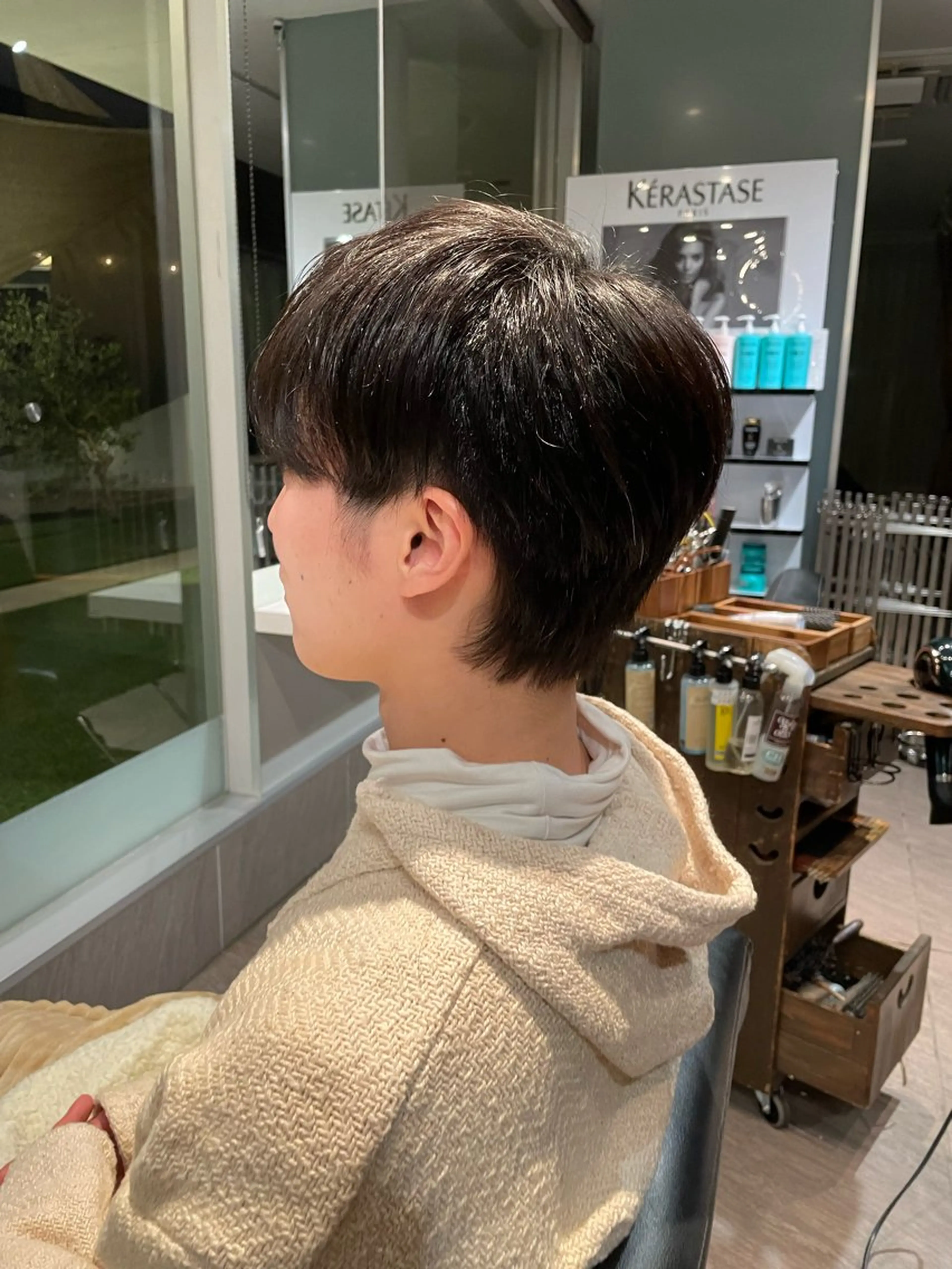 ショート メンズ メンズ韓国風 韓国マッシュ マッシュ 髪質改善 韓国風ヘア カット ヘアセット LOKAHI所属・かわいい顔まわり/髪 質改善カラー/小池祐のヘアスタイル