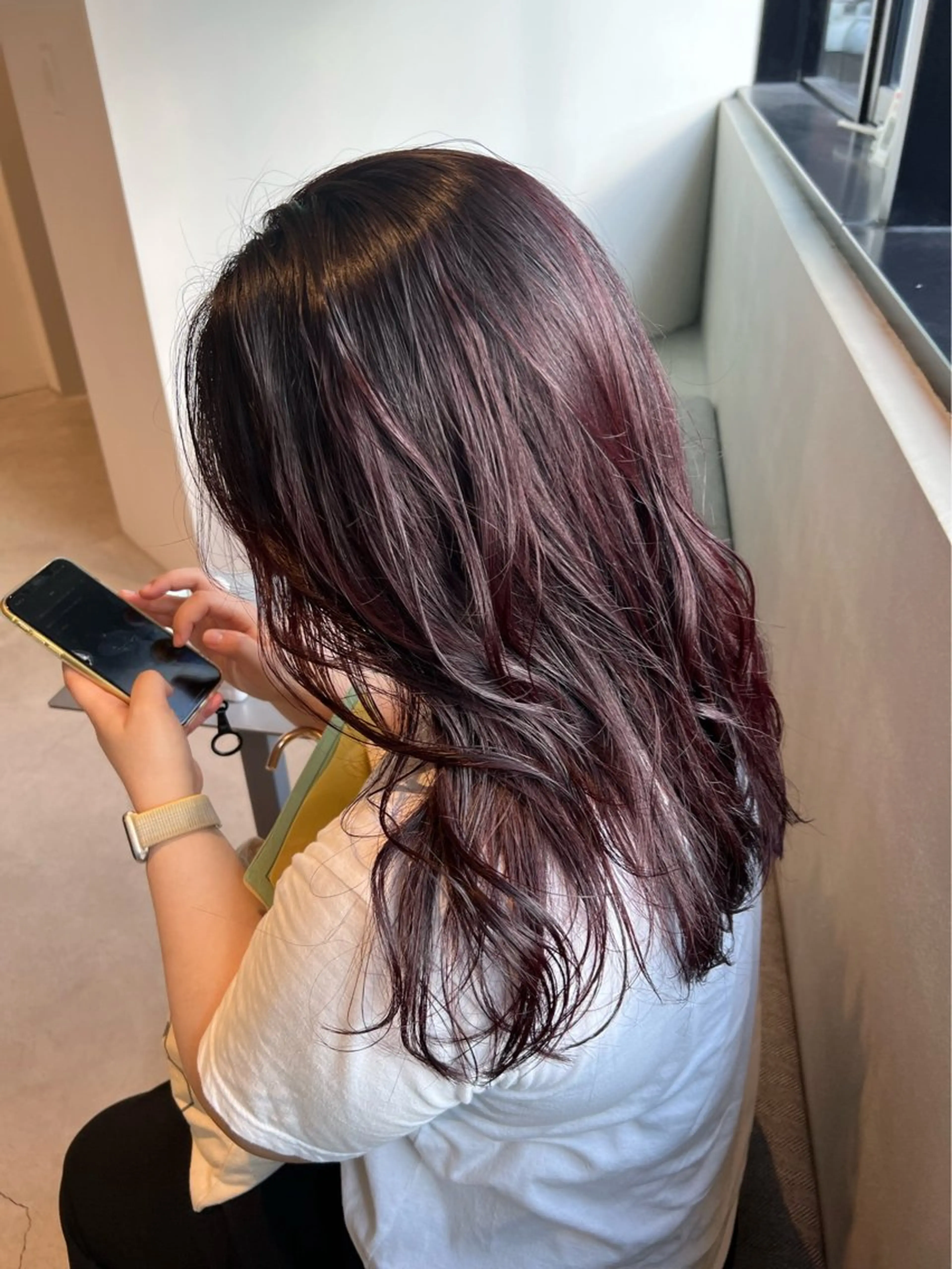 ロング カラー ヘアカラー トリートメント 🌐👽フクイ キララ🌎💎のヘアスタイル