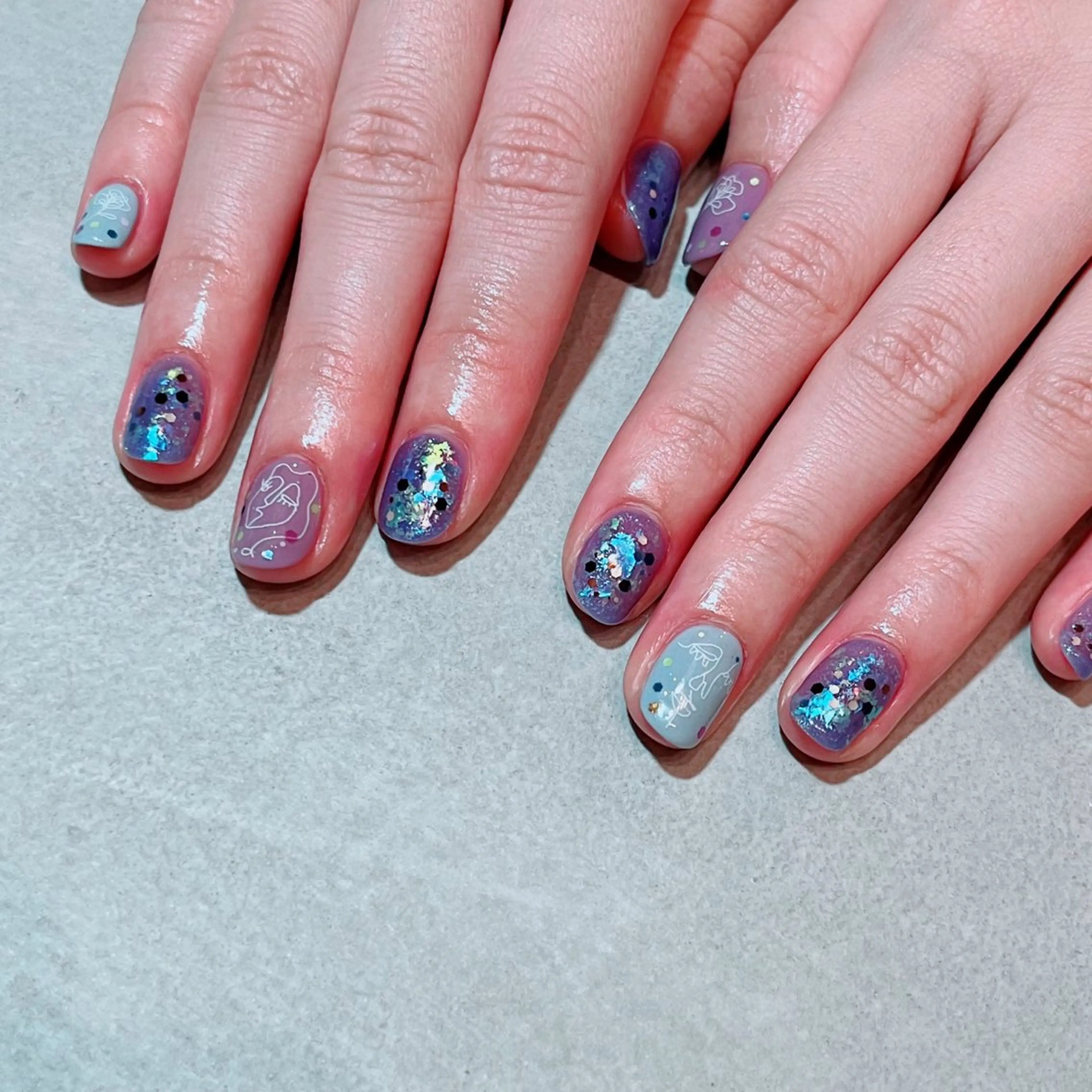 ネイル キラキラネイル ruirui.naildesign所属・RUI ☆のネイルデザイン