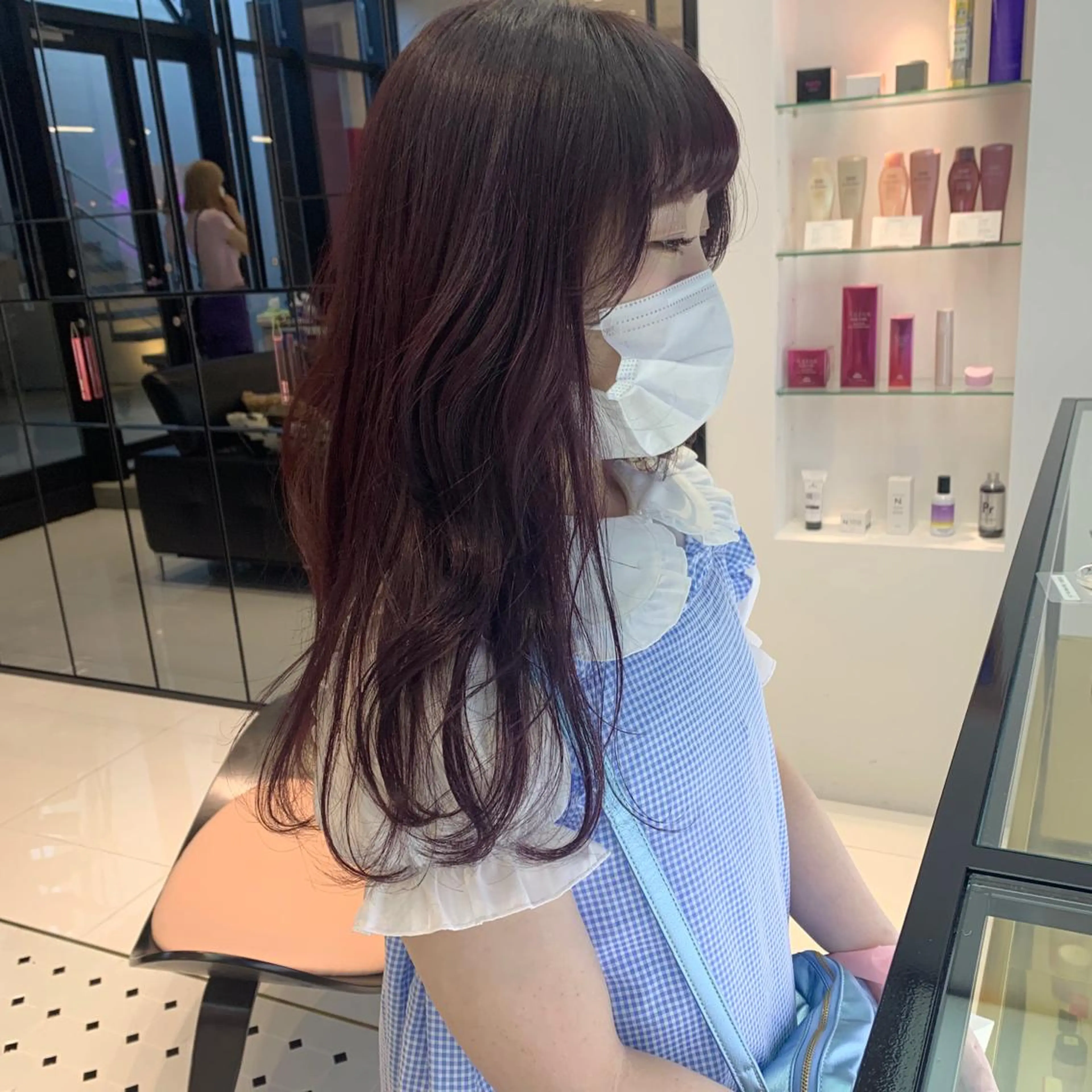 ロング カラー ハッシュカット/ハイ トーン/MANAMIのヘアスタイル