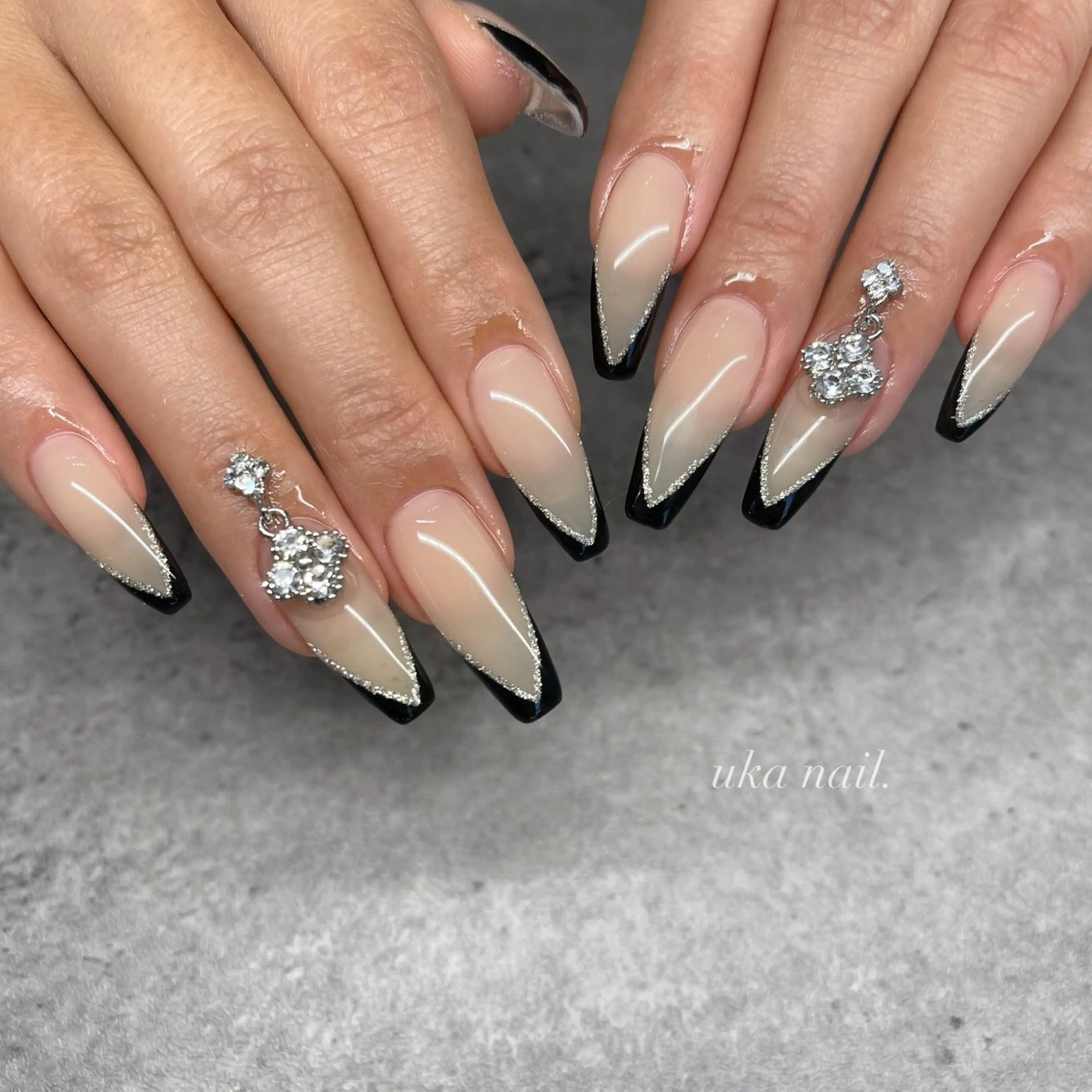 ネイル フレンチネイル ハンドネイル uka nailのネイルデザイン