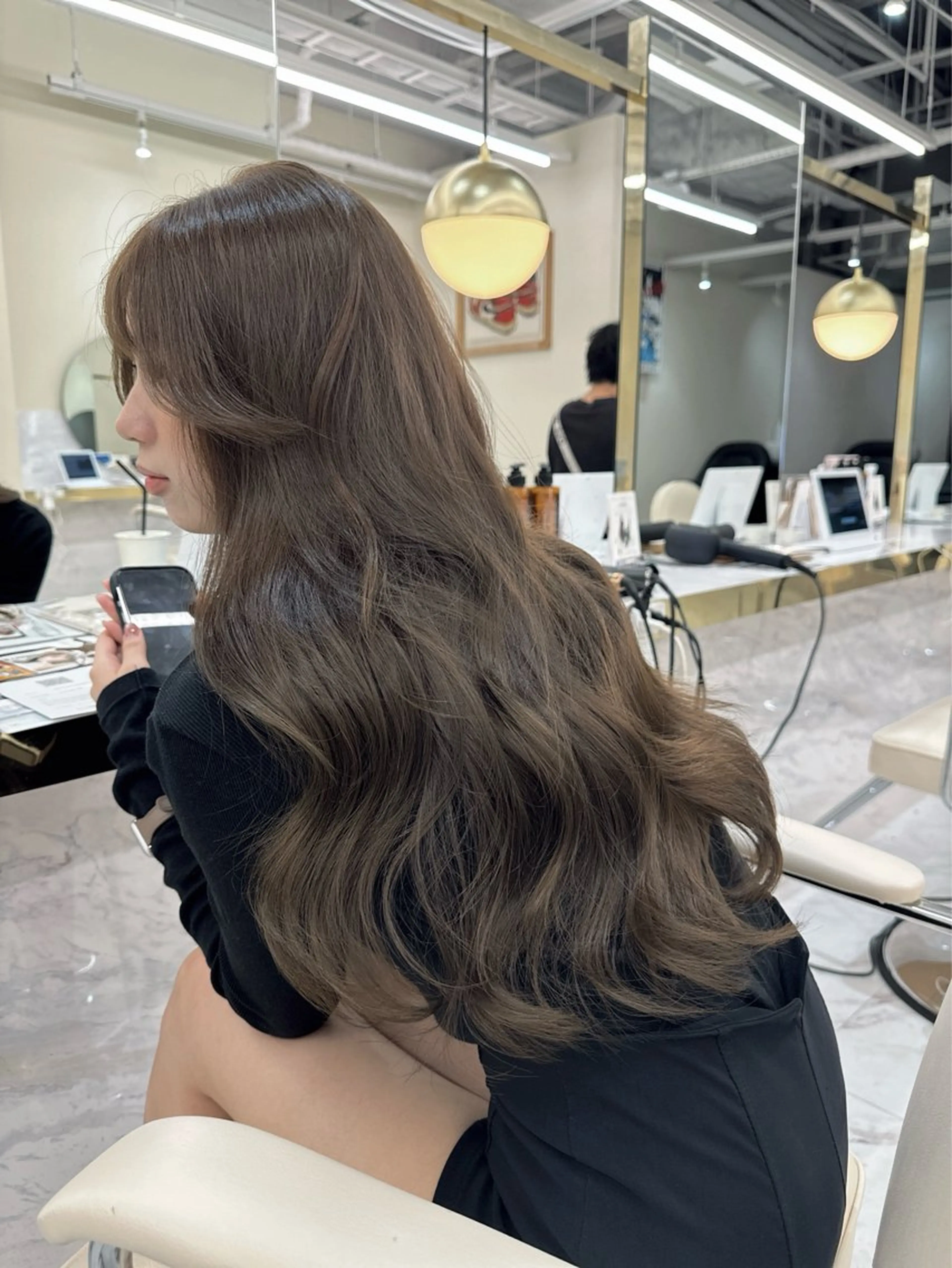 ロング カラー ヘアアレンジ ブラウンカラー 透明感カラー オリーブブラウン オリーブカラー 髪質改善 カット ヘアカラー トリートメント 髪質改善支持率 NO.1🌹松野力也のヘアスタイル