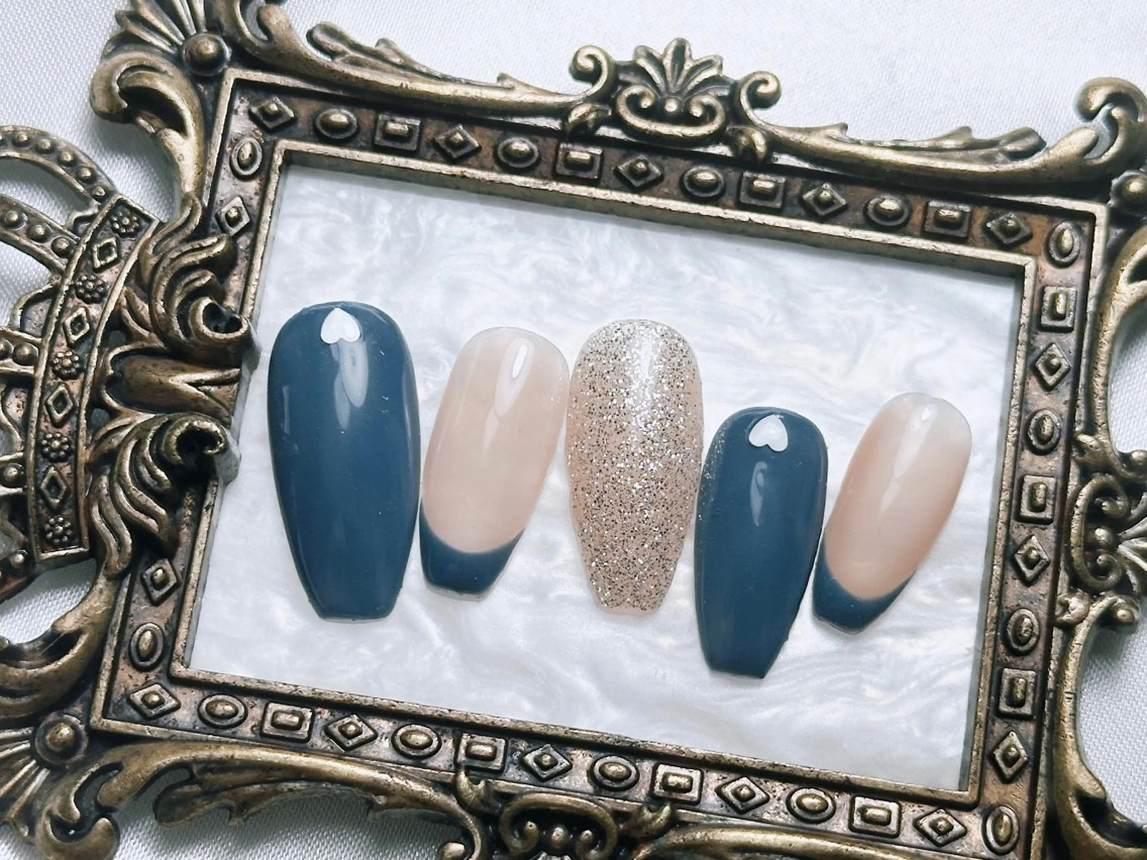 ネイル フレンチネイル マグネットネイル ニュアンスネイル オフィスネイル ワンカラーネイル Mnail _KKのネイルデザイン