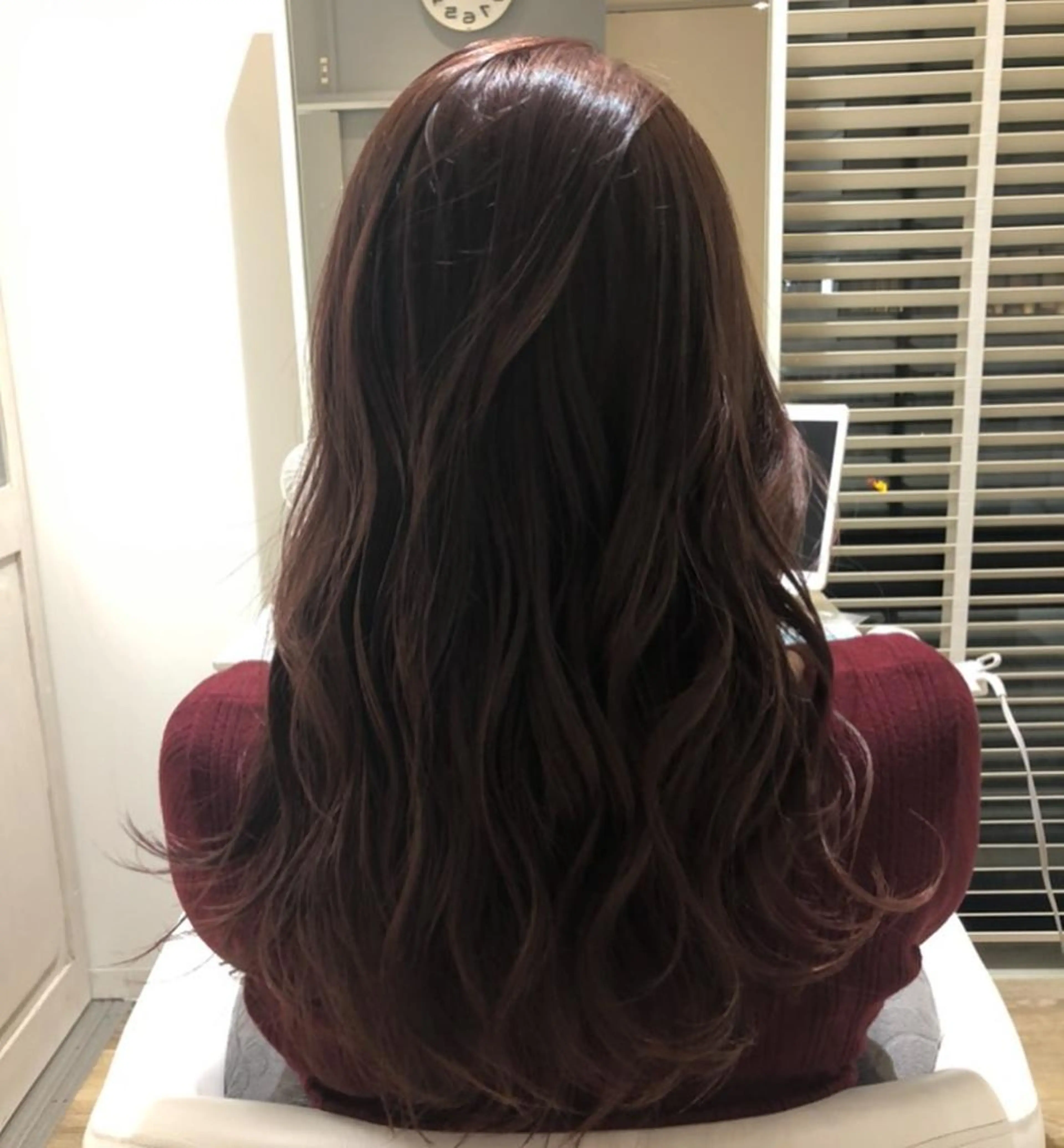 セミロング カラー ヘアアレンジ ブラウンカラー オレンジ テラコッタ ✨🌿大人可愛い愛さ れhair🌿✨松本のヘアスタイル