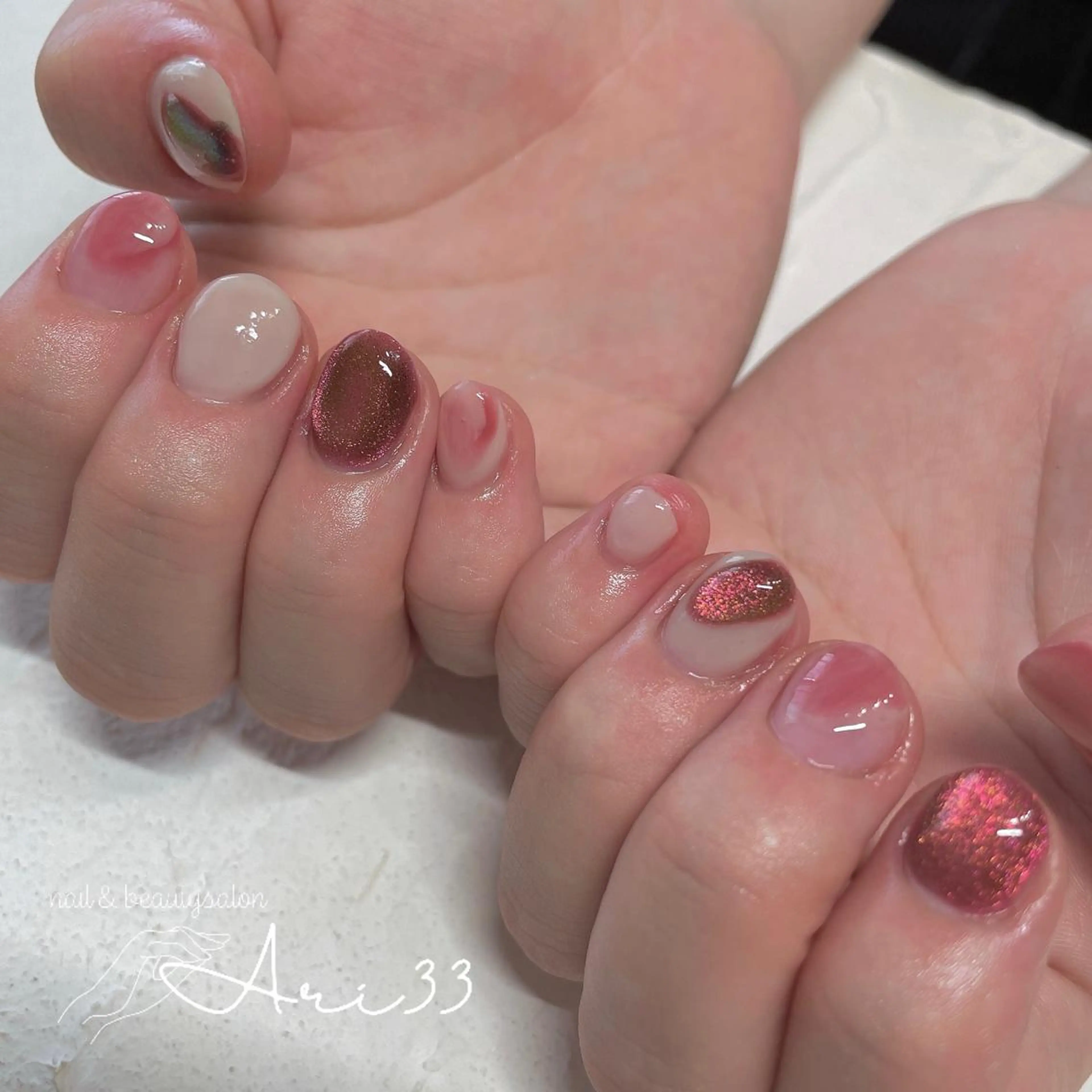ネイル ハンドネイル プライベートサロン Ari33nailのネイルデザイン