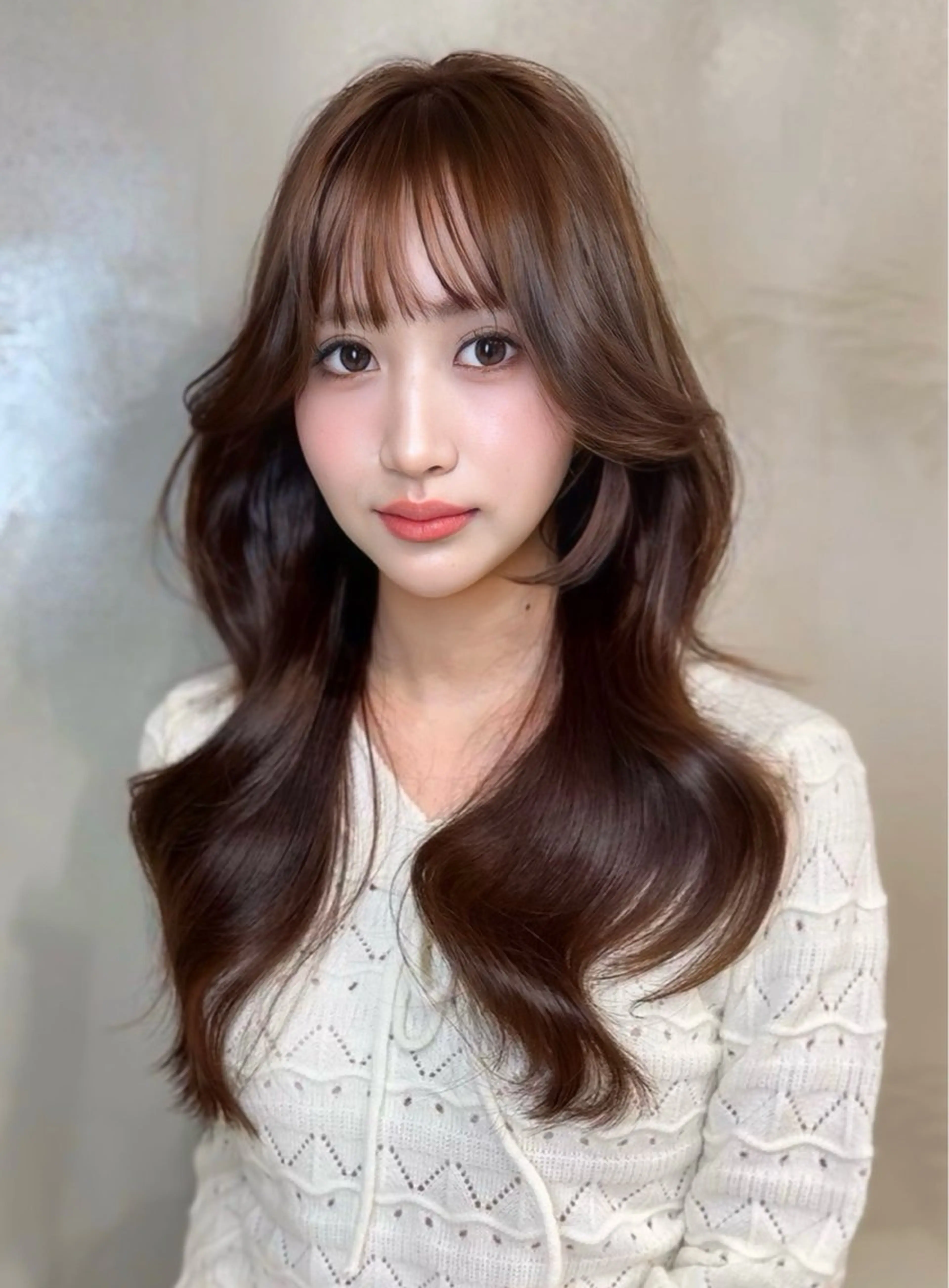 ロング カラー カット ヘアカラー トリートメント 中韓🇨🇳🇰🇷 🤍TAKAHIROのヘアスタイル