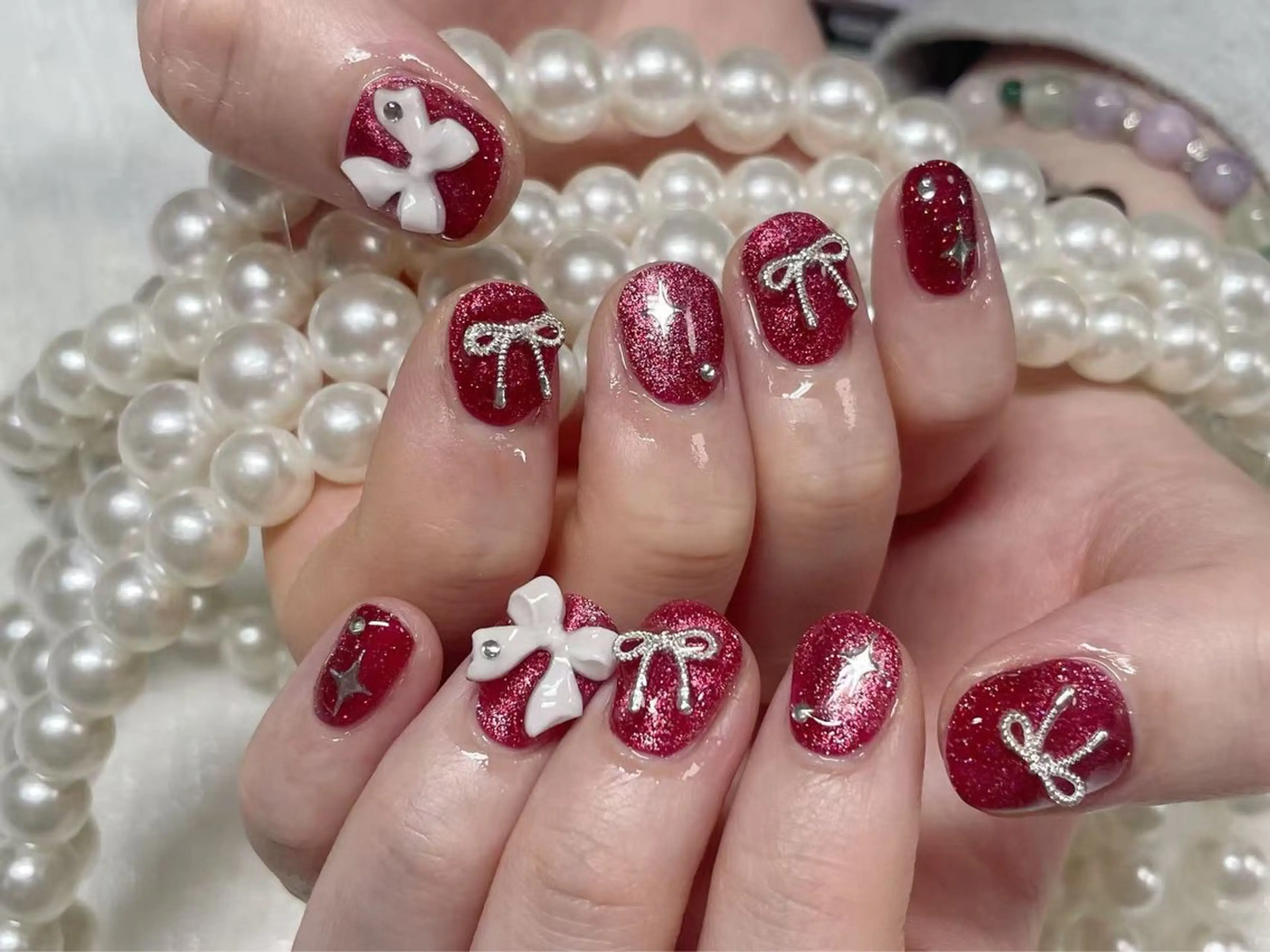 ネイル クリアネイル 成人式 フラッシュネイル フットネイル フレンチネイル 💫KASUMI 💅のネイルデザイン