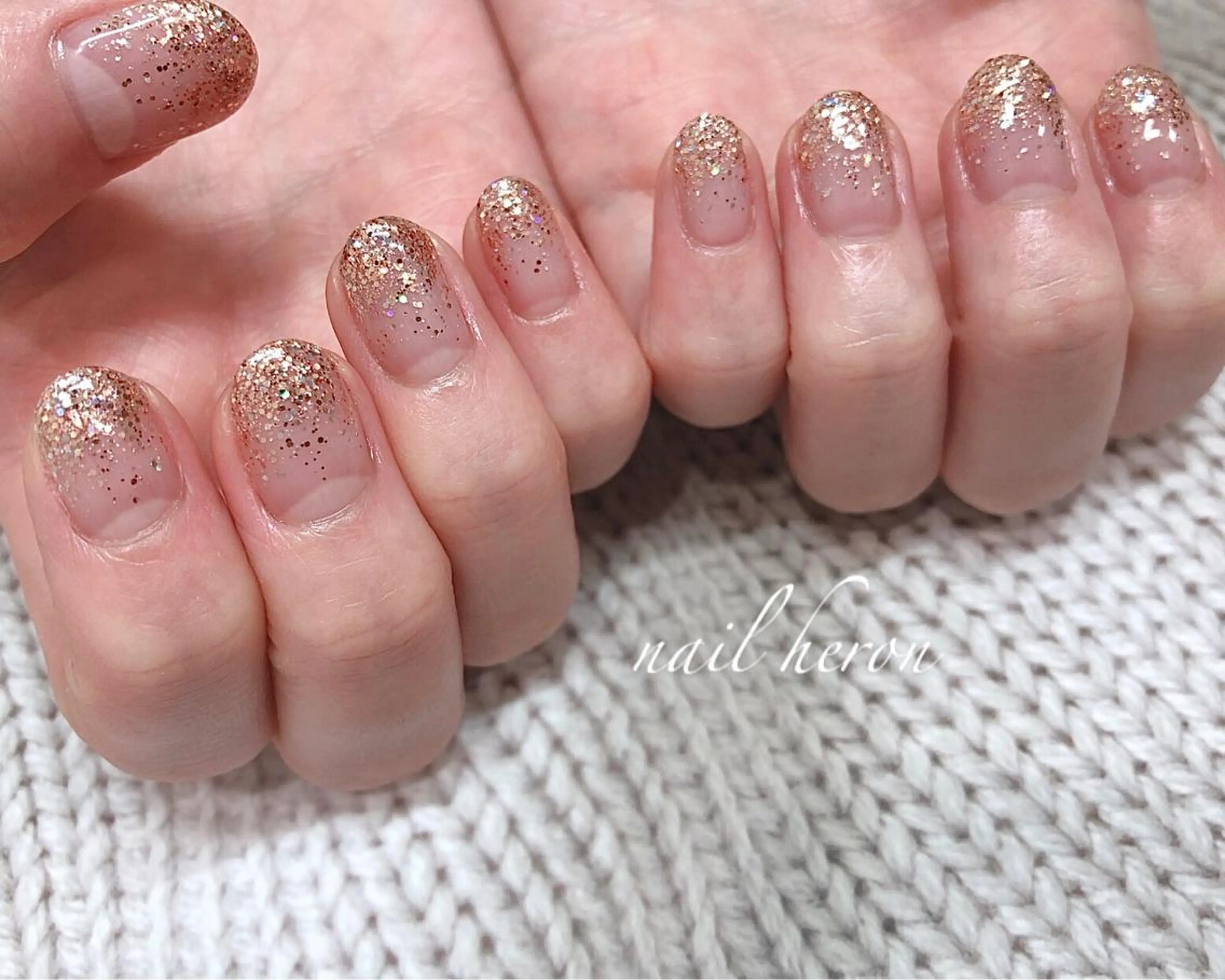 ネイル ゴールド ピンク ハンドネイル nail heron所属・saki_ nail heronのその他イメージ