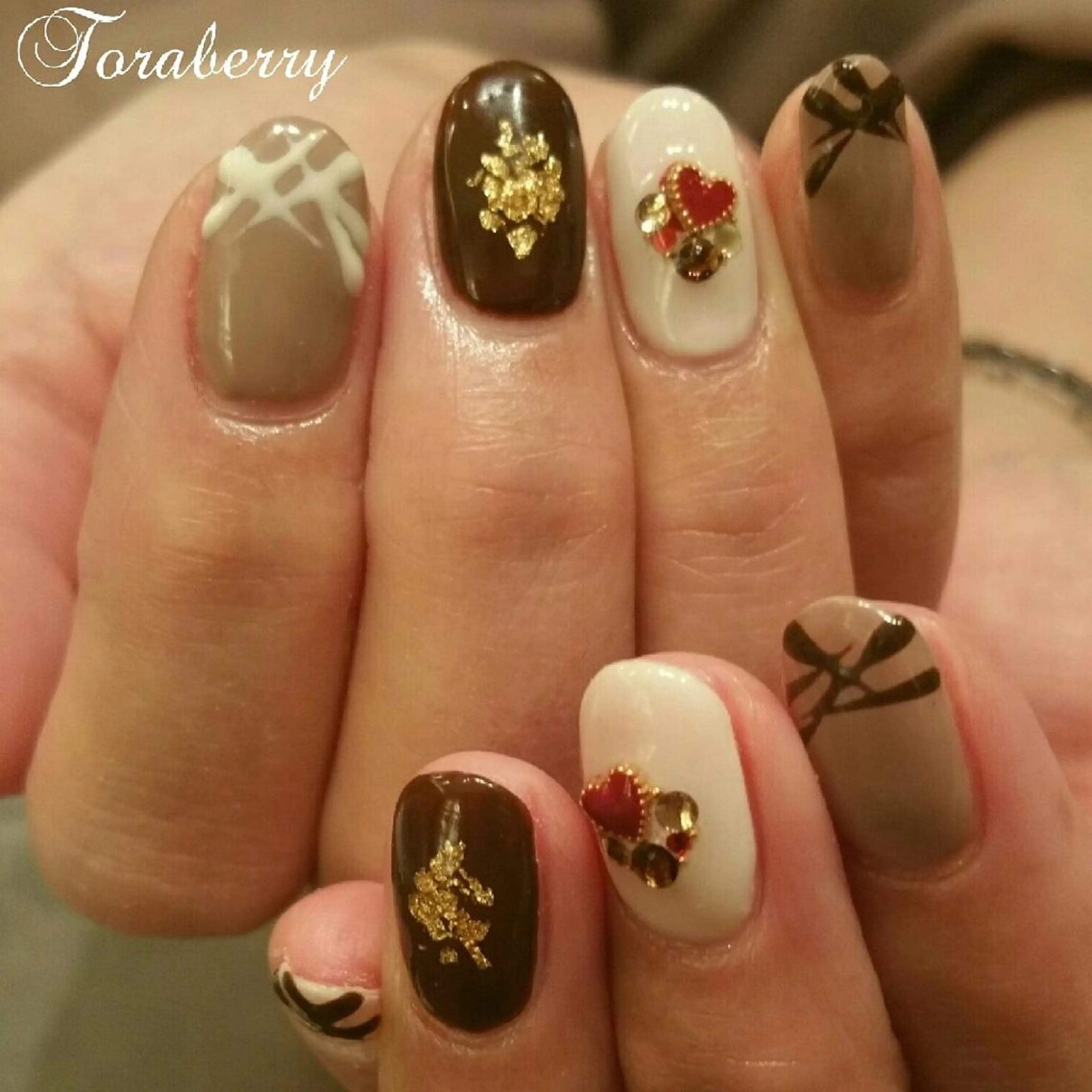 ネイル バレンタイン ネイリスト なつみのネイルデザイン