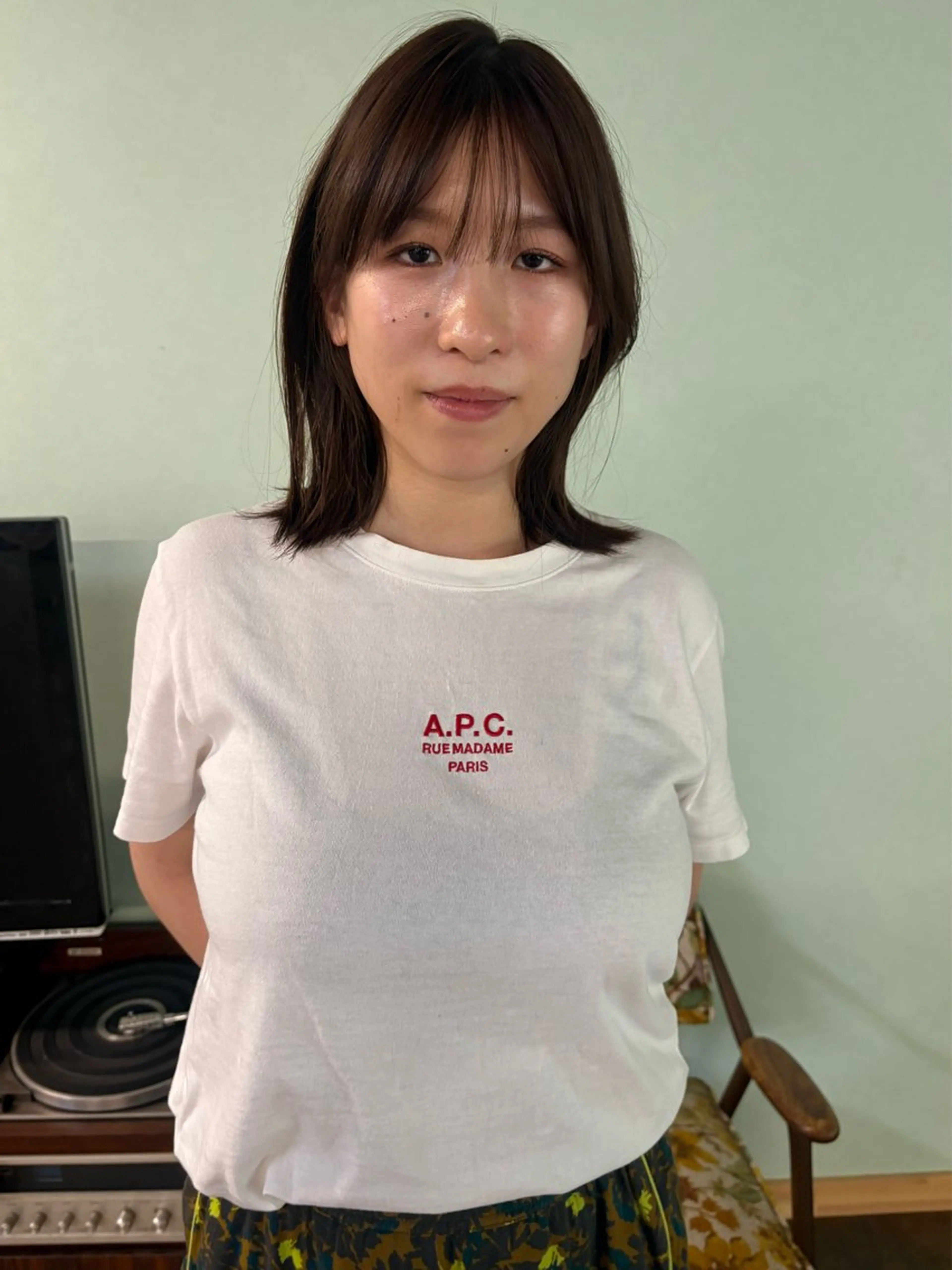 ミディアム ヘアカラー トリートメント Hina .のヘアスタイル