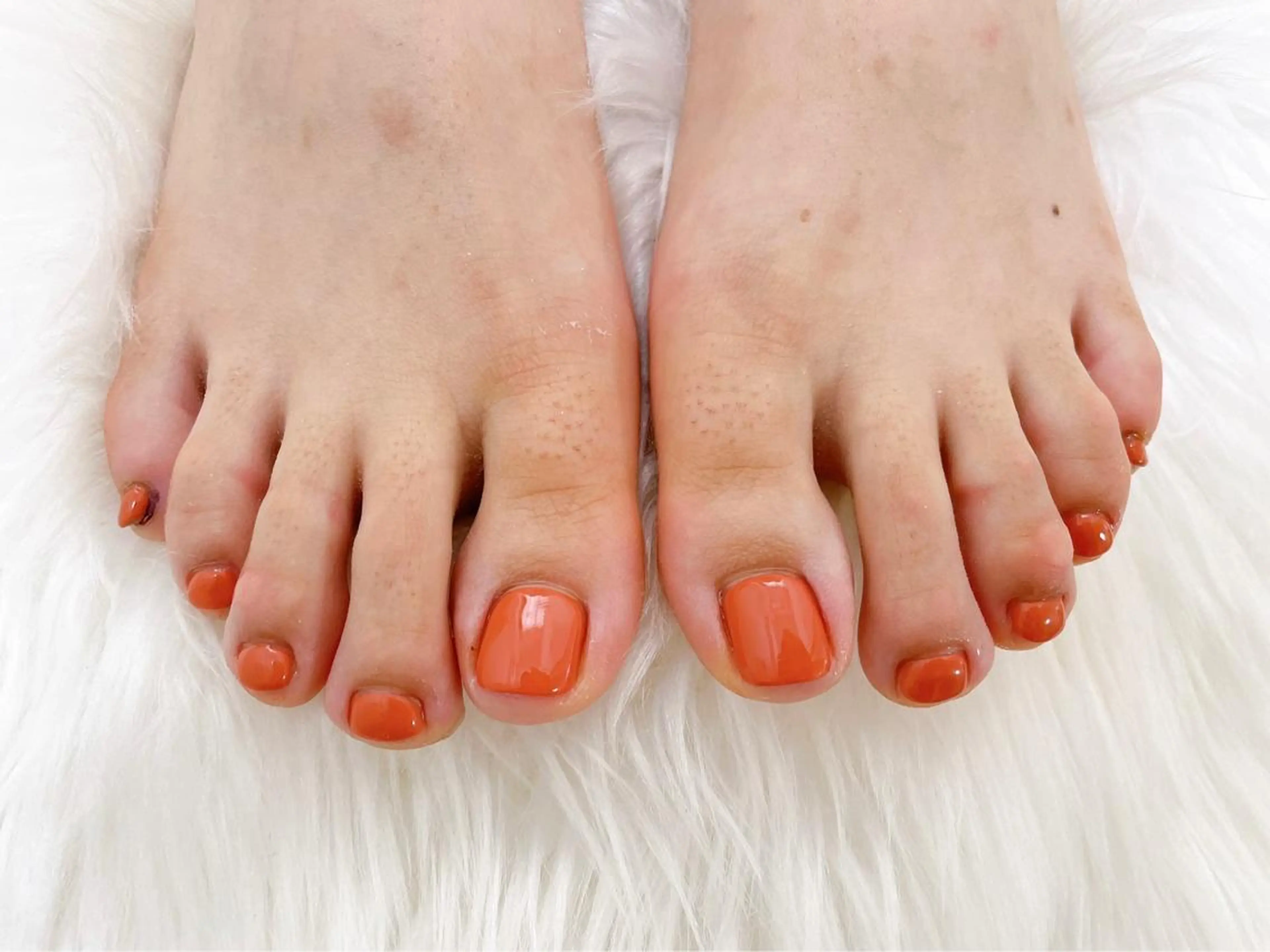 ネイル フットネイル ジェルネイル パラジェル Mogu nail 二子玉川のネイルデザイン