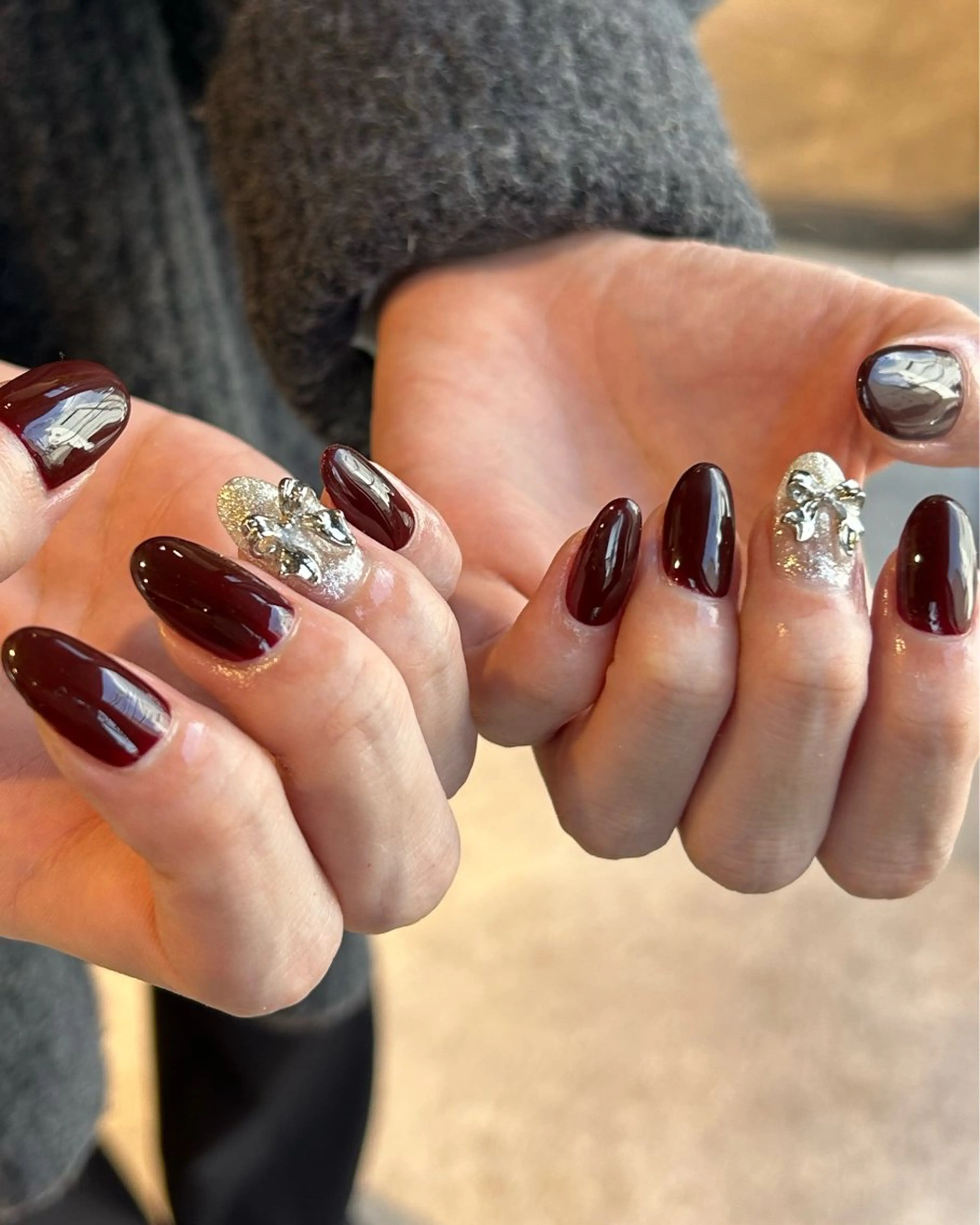 ネイル リボン Zen Neo 🪸YUKINE🪸のネイルデザイン