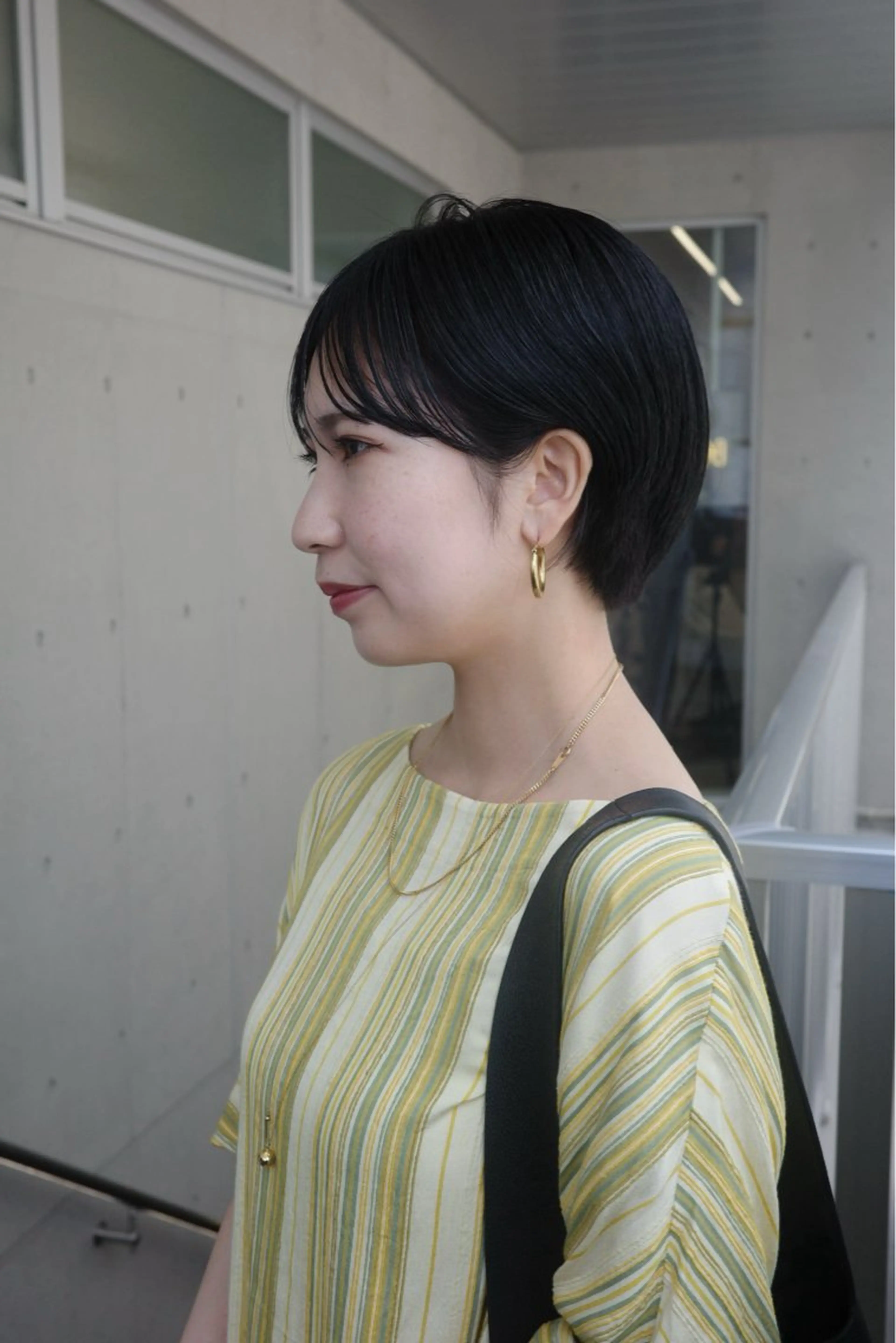 ショート カラー カット ヘアカラー 🌱ぱつっと/ボブ 🌱のヘアスタイル