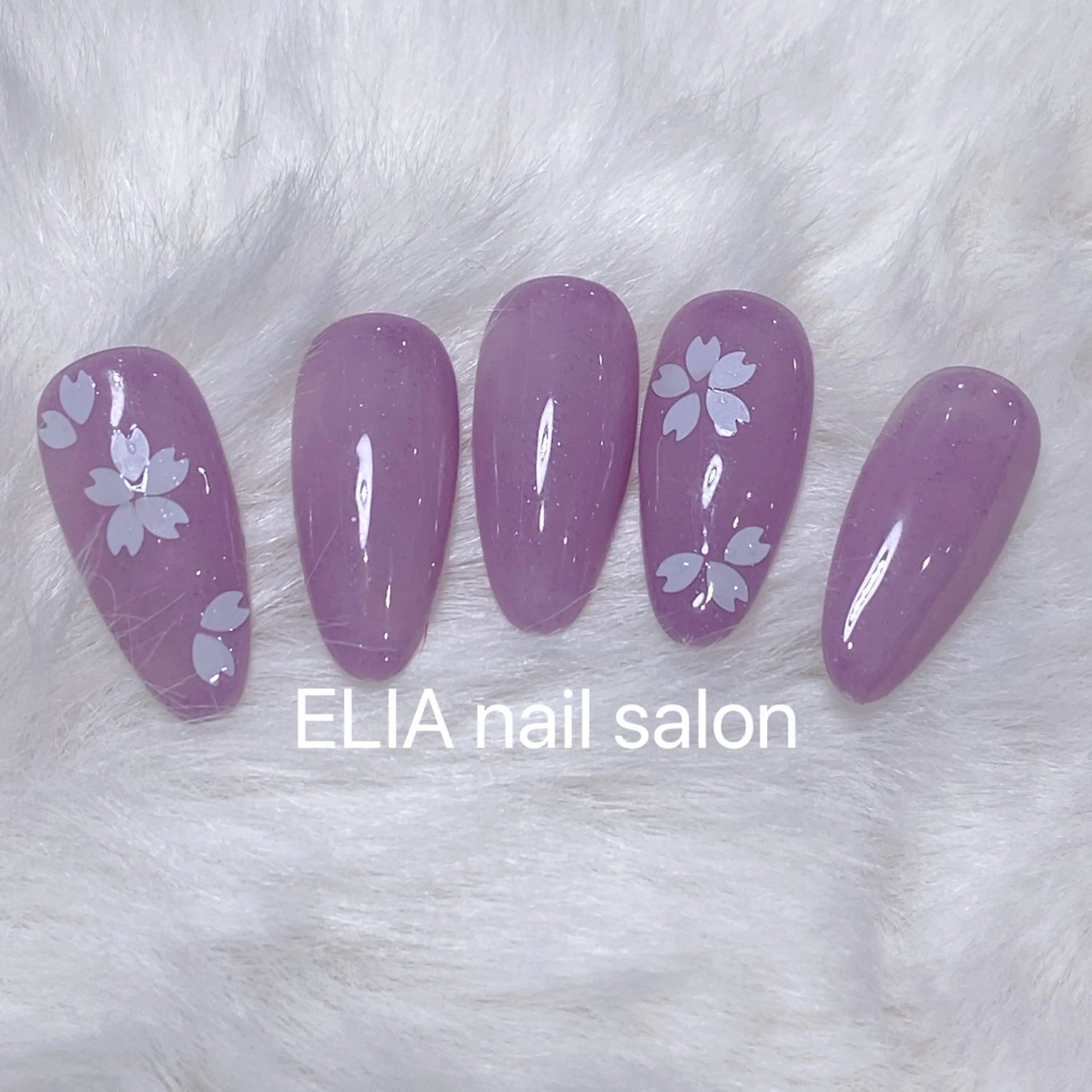 ネイル 桜ネイル オフィスネイル シンプルネイル ELIA【エリア】 nailsalonのネイルデザイン