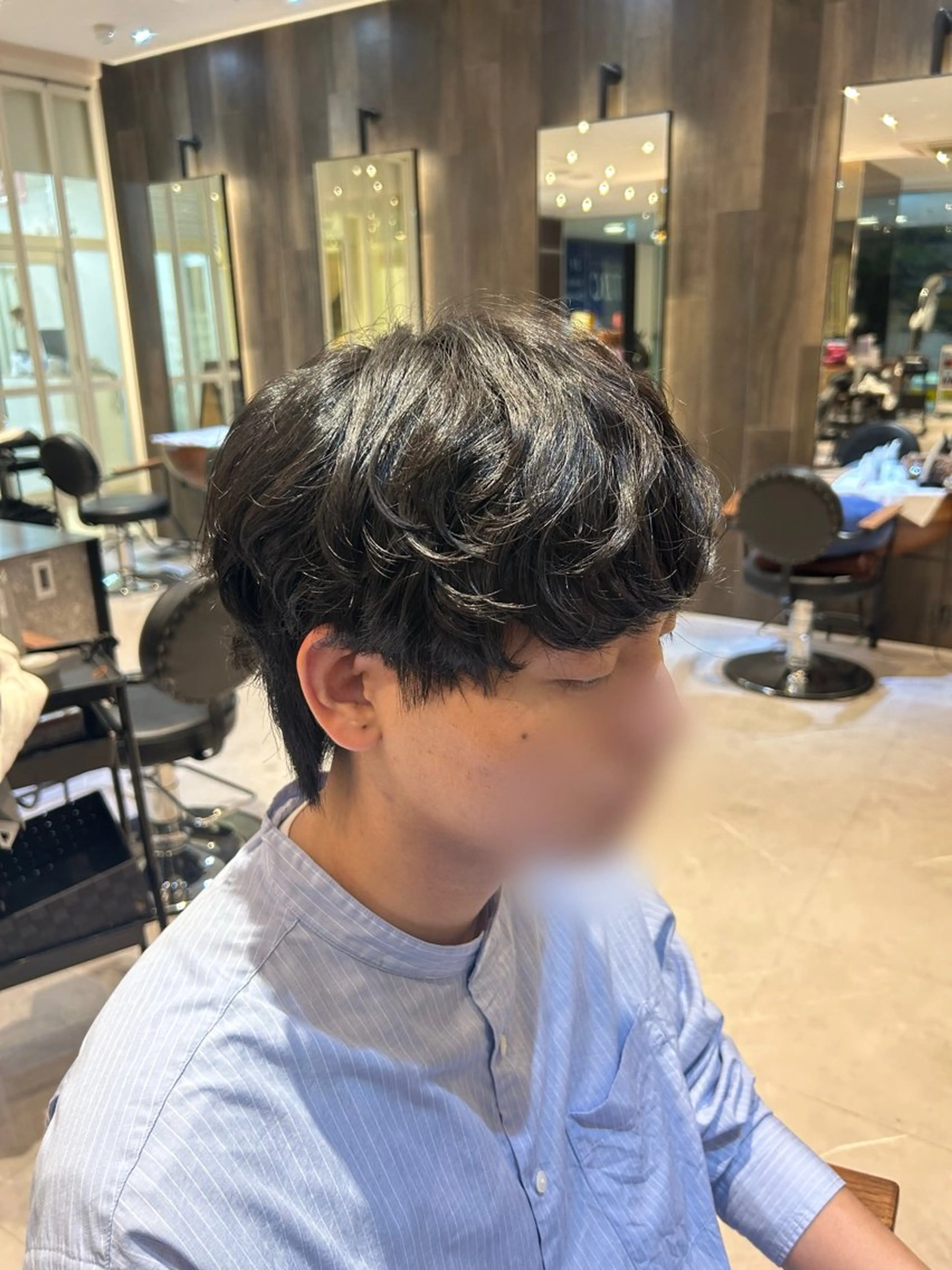 パーマ メンズ メンズパーマ カット パーマ 縮毛矯正/カット/ 韓国ヘア/蛯原🍤のヘアスタイル