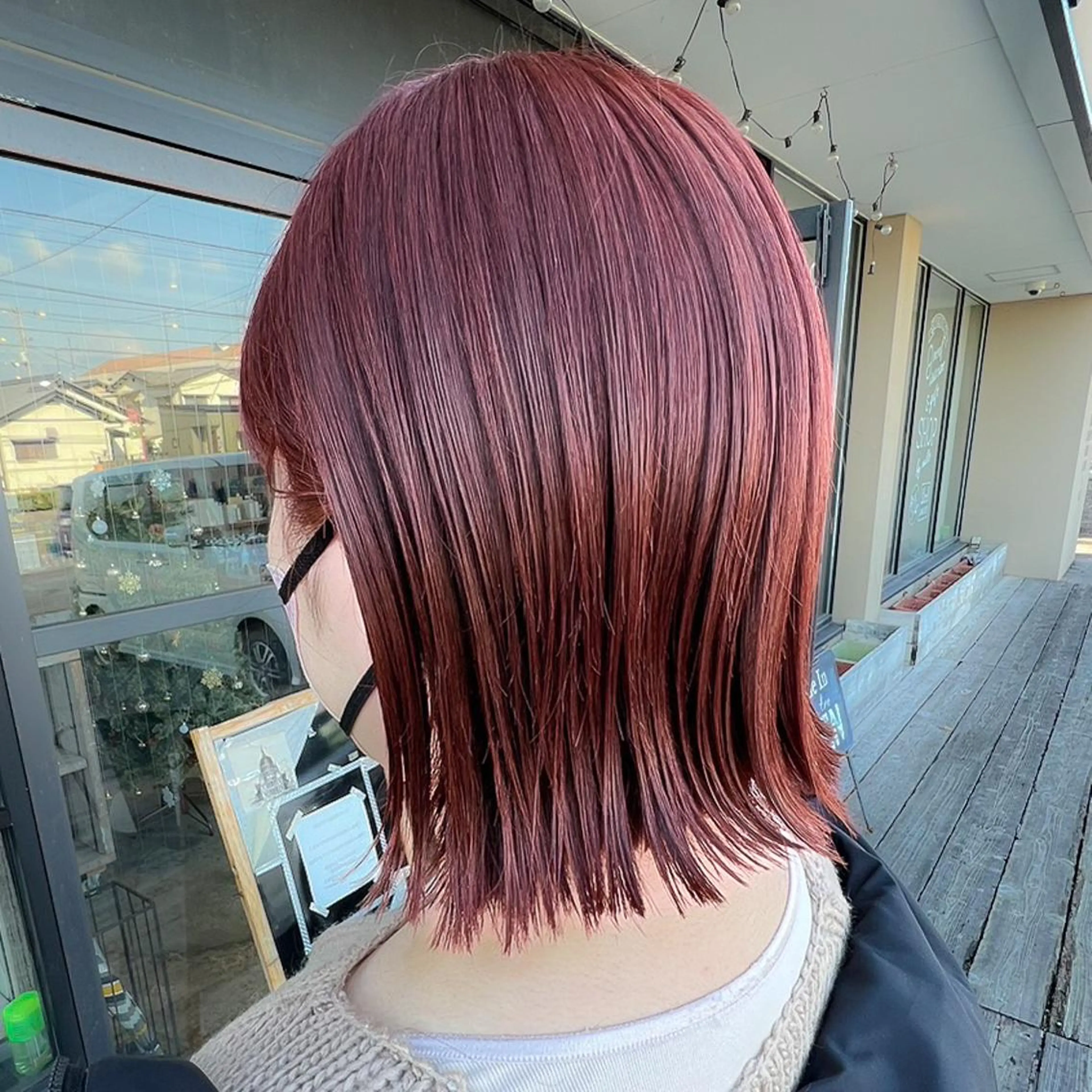 ミディアム カラー 透明感カラー/パーマ 🌀アオノアユミのヘアスタイル