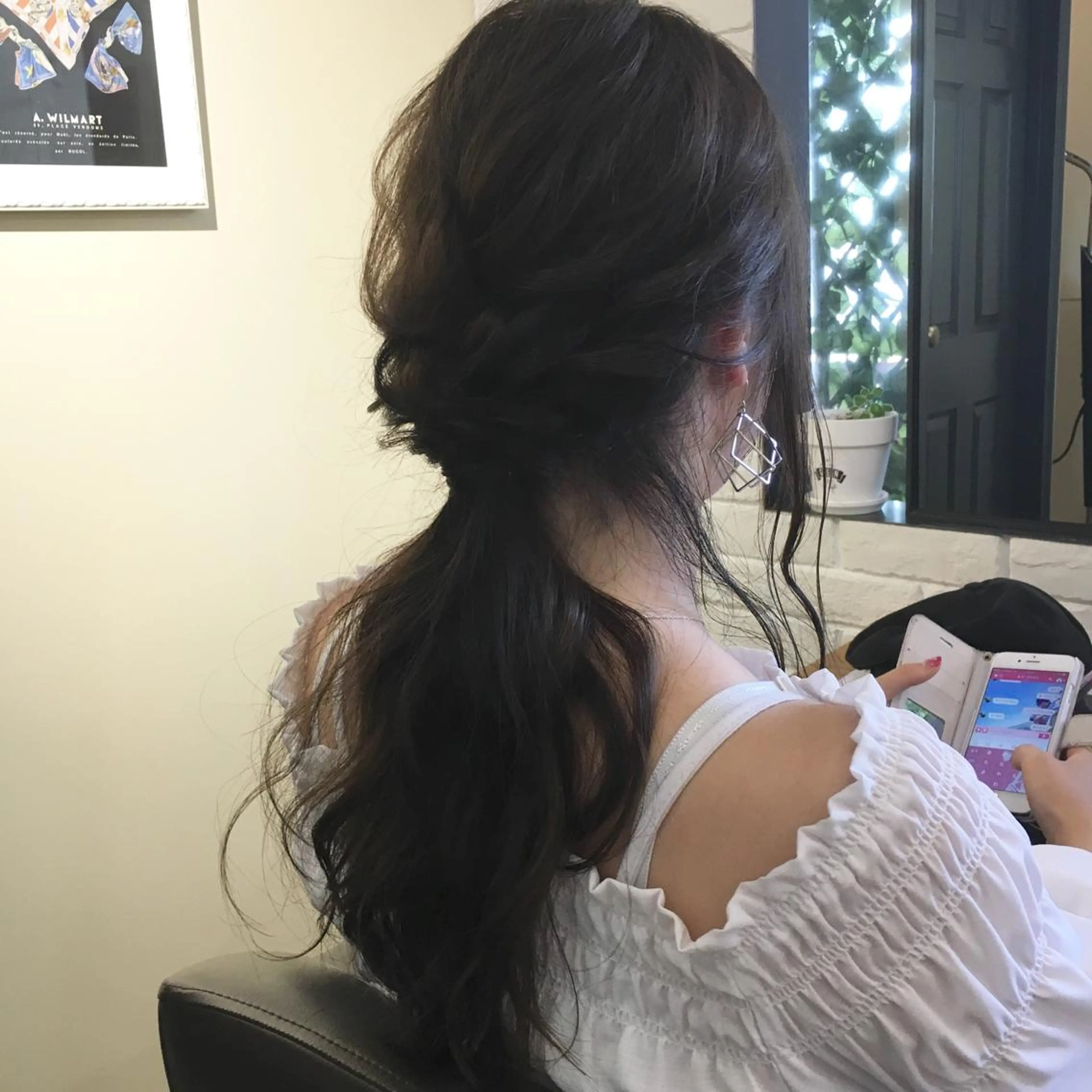 ロング ヘアアレンジ 上川 美幸のヘアスタイル