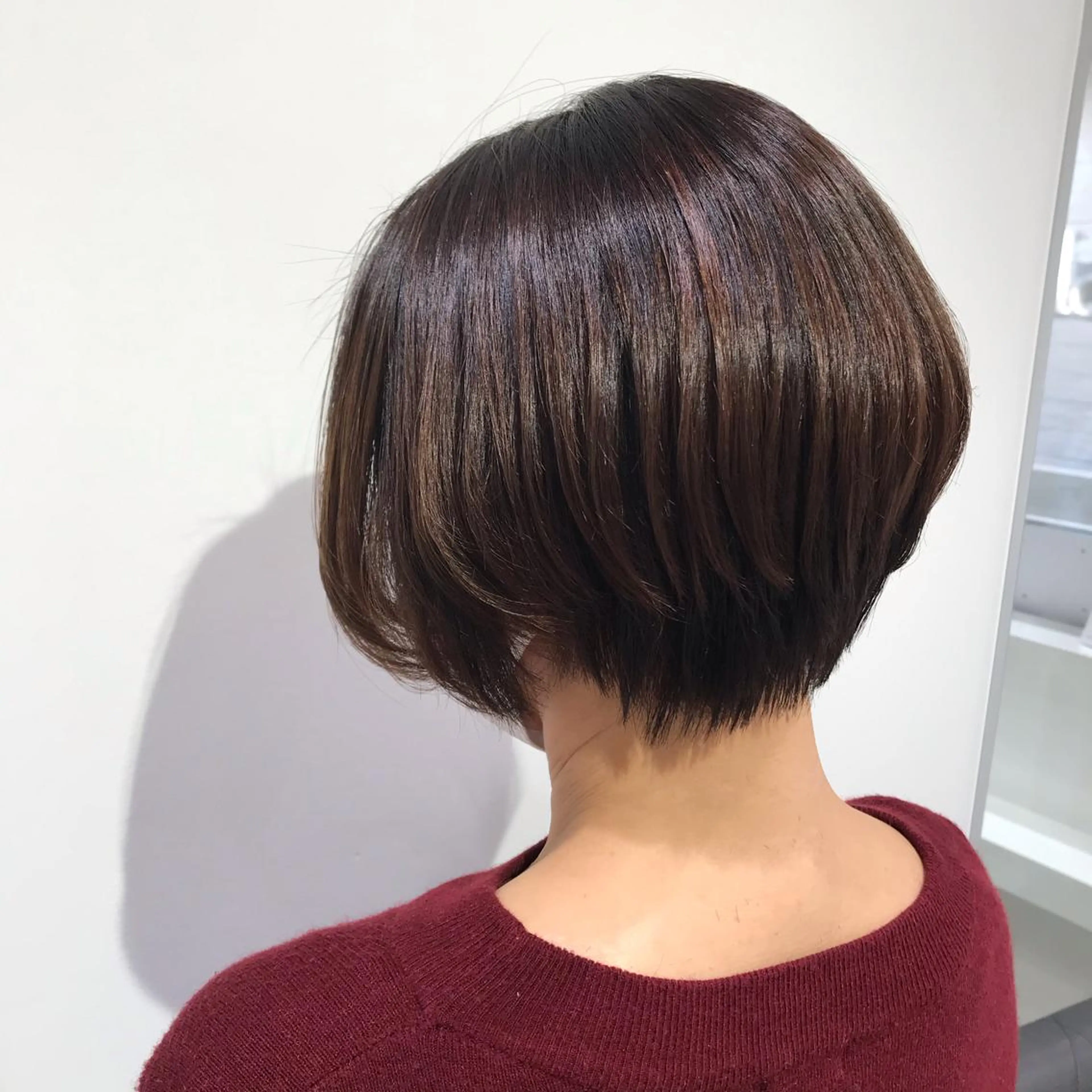 ショート パーマ ショートヘア 縮毛矯正 トリートメント 暖色カラー🌹 中山由梨のヘアスタイル