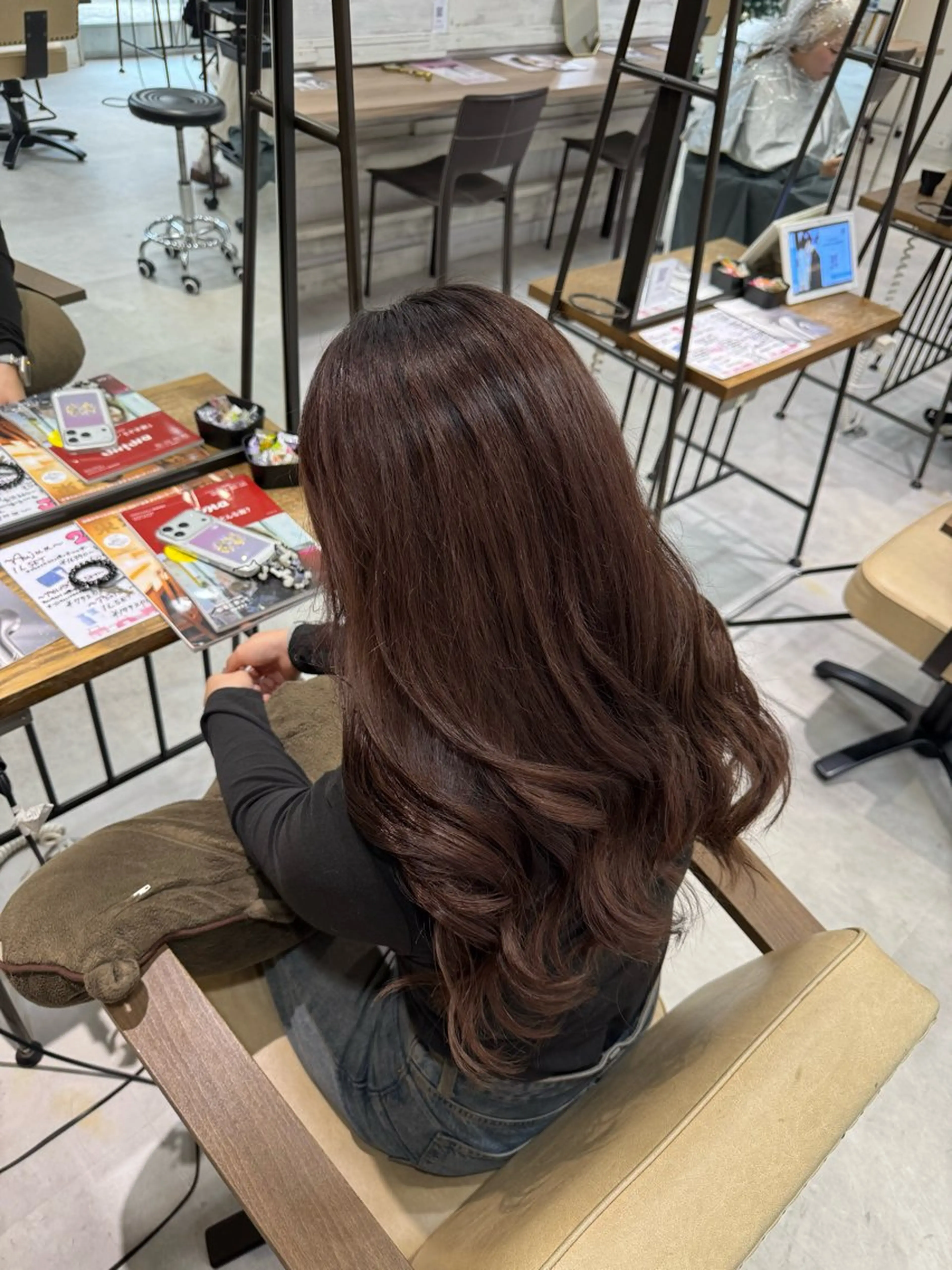 ロング カラー ヘアカラー トリートメント Ouka/Wカラー/ 大人艶カラーのヘアスタイル