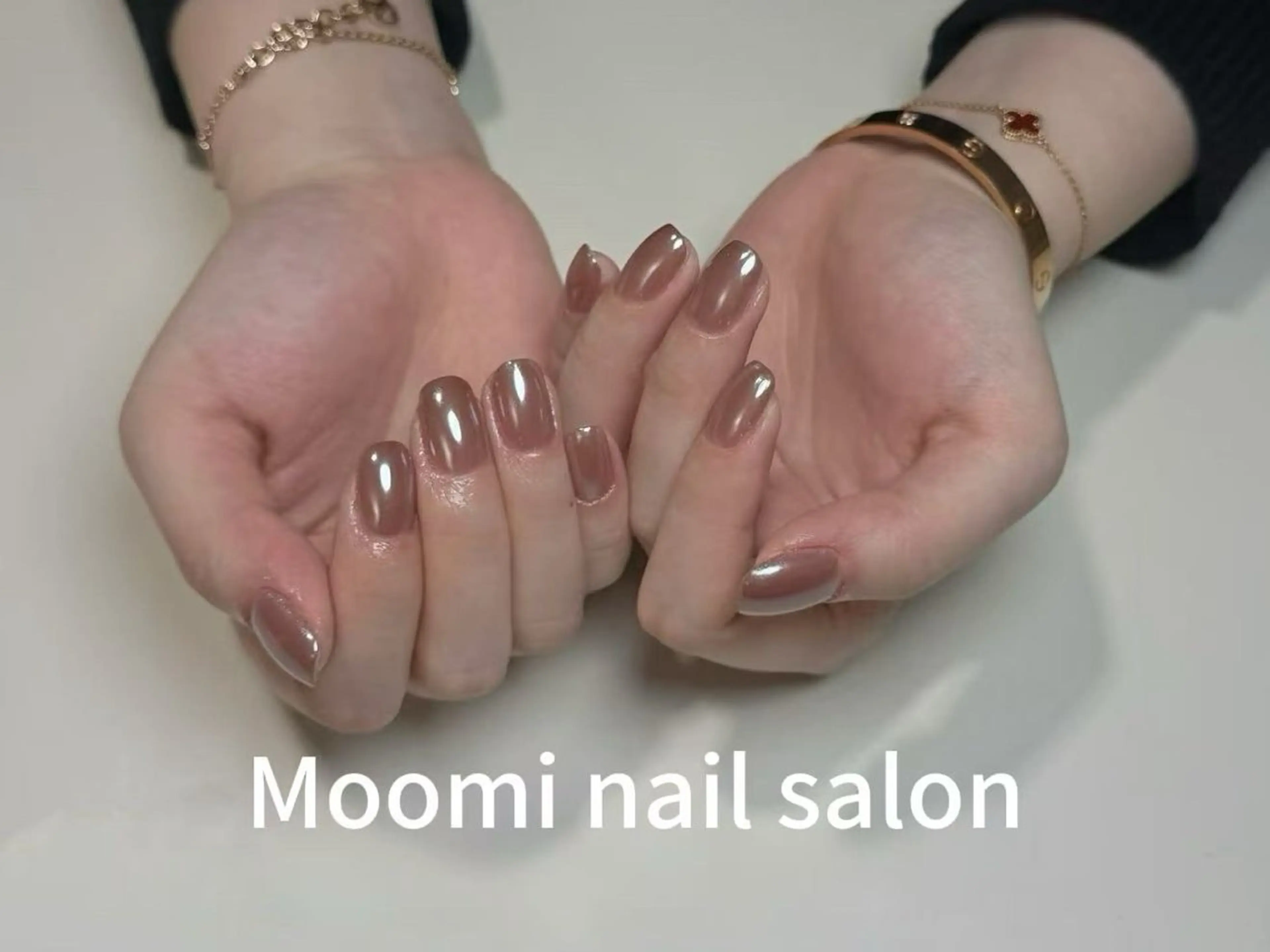 ネイル ミラーネイル ハンドネイル moomi ゆりのネイルデザイン