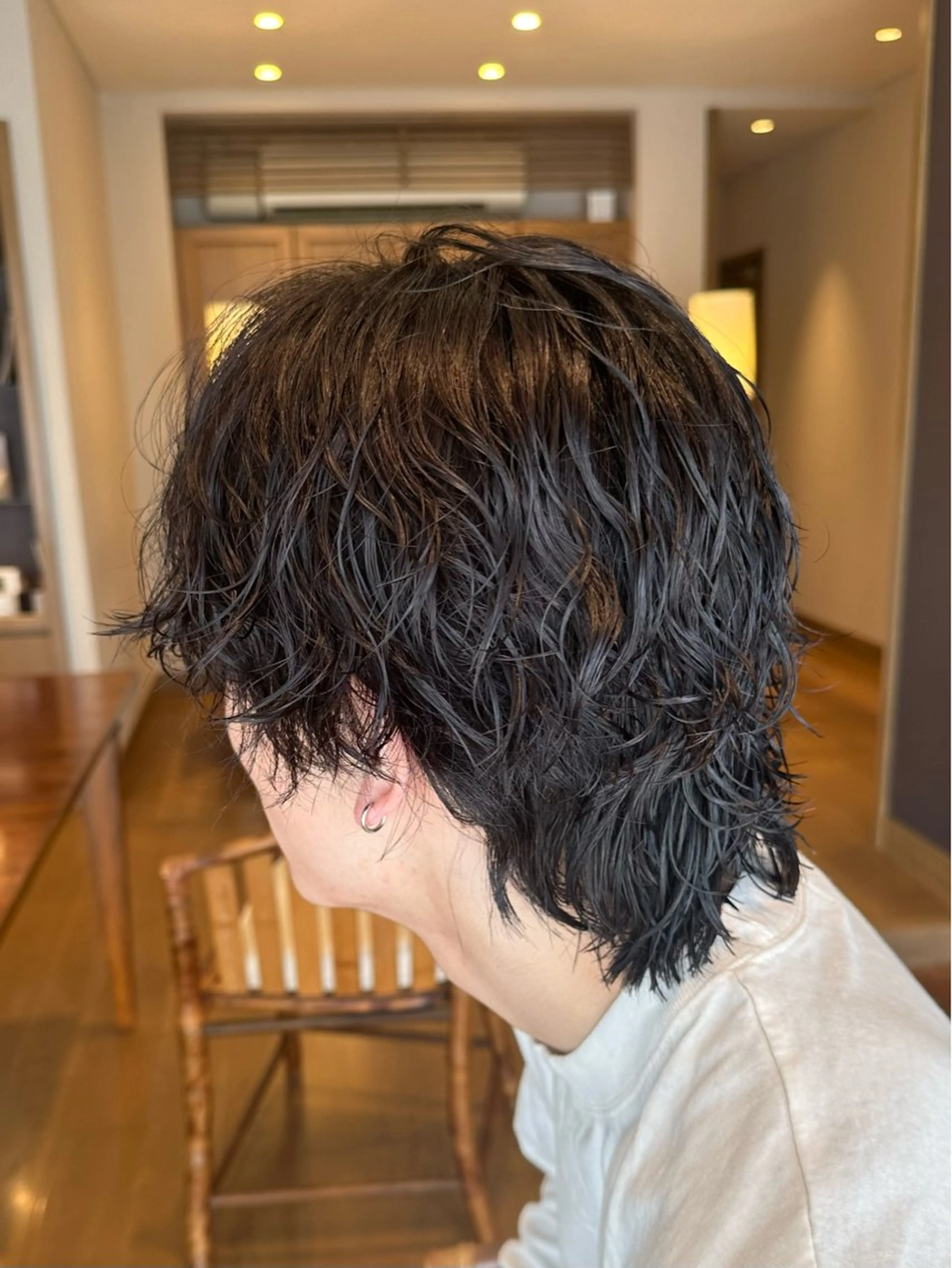 ミディアム パーマ ミディアムパーマ スパイラルパーマ カット パーマ 韓国風ﾊﾟｰﾏ❁﻿ fu-ka❁艶ｶﾗｰのヘアスタイル