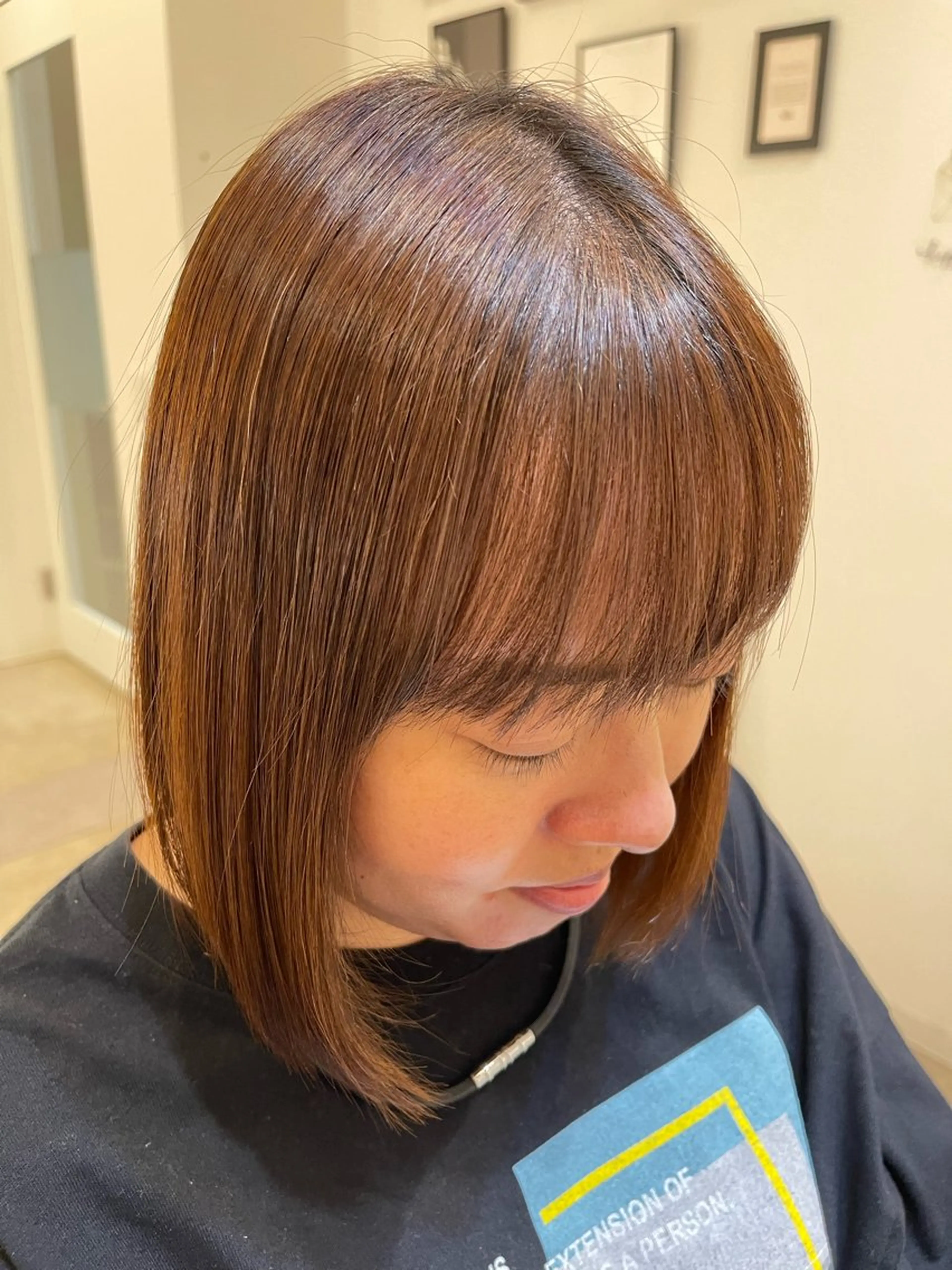 ショート パーマ 顔周りカット 縮毛矯正 CARE SHINSAIBASHI所属・はやと 【心斎橋美髪職人】のヘアスタイル
