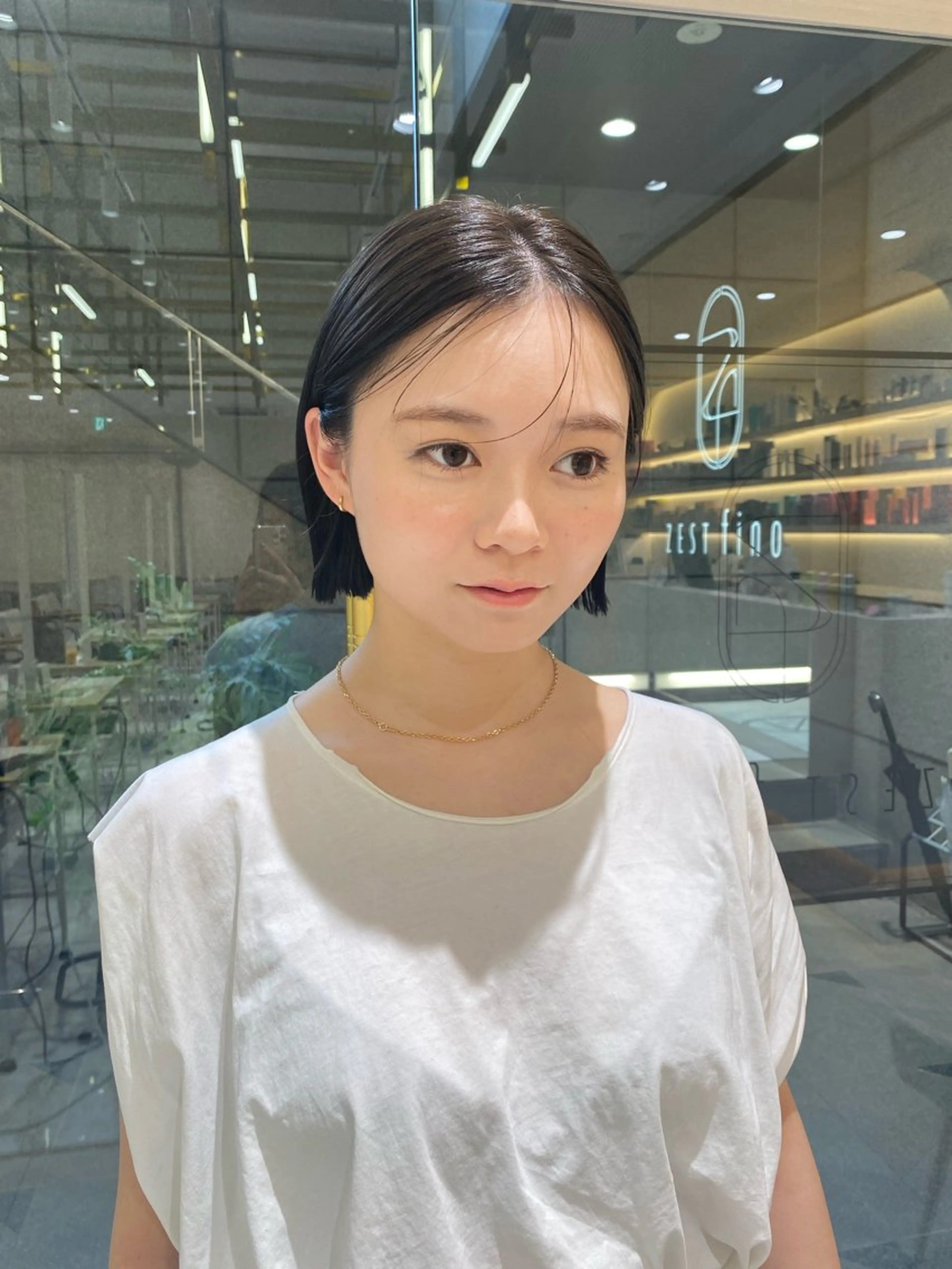 ショート カラー カット ヘアカラー トリートメント hina☺︎ 髪質改善/ストレートのヘアスタイル