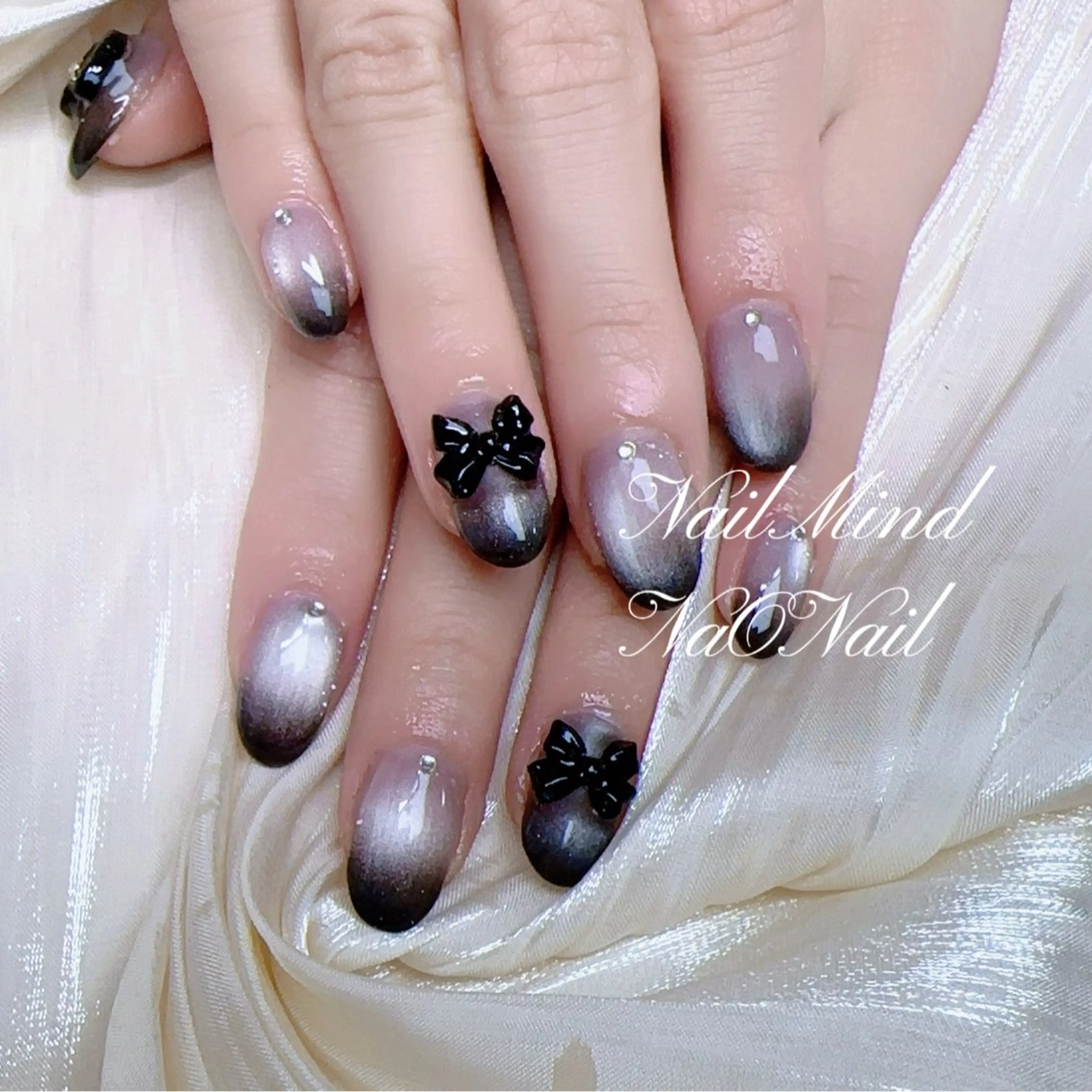 ネイル グラデーション マグネットネイル NaO Nailのネイルデザイン