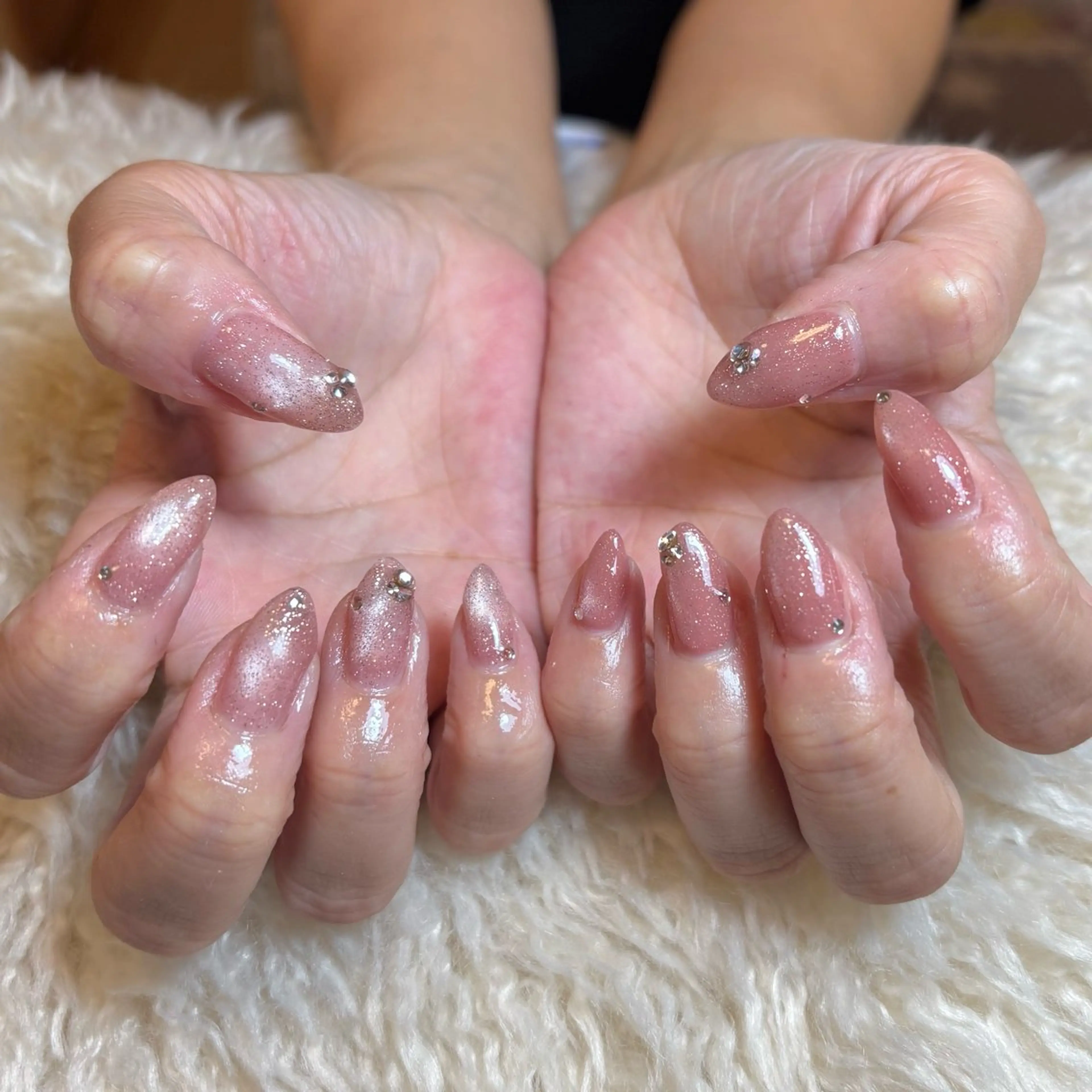 ネイル キラキラネイル ピンク nailsalon kiii'sのネイルデザイン