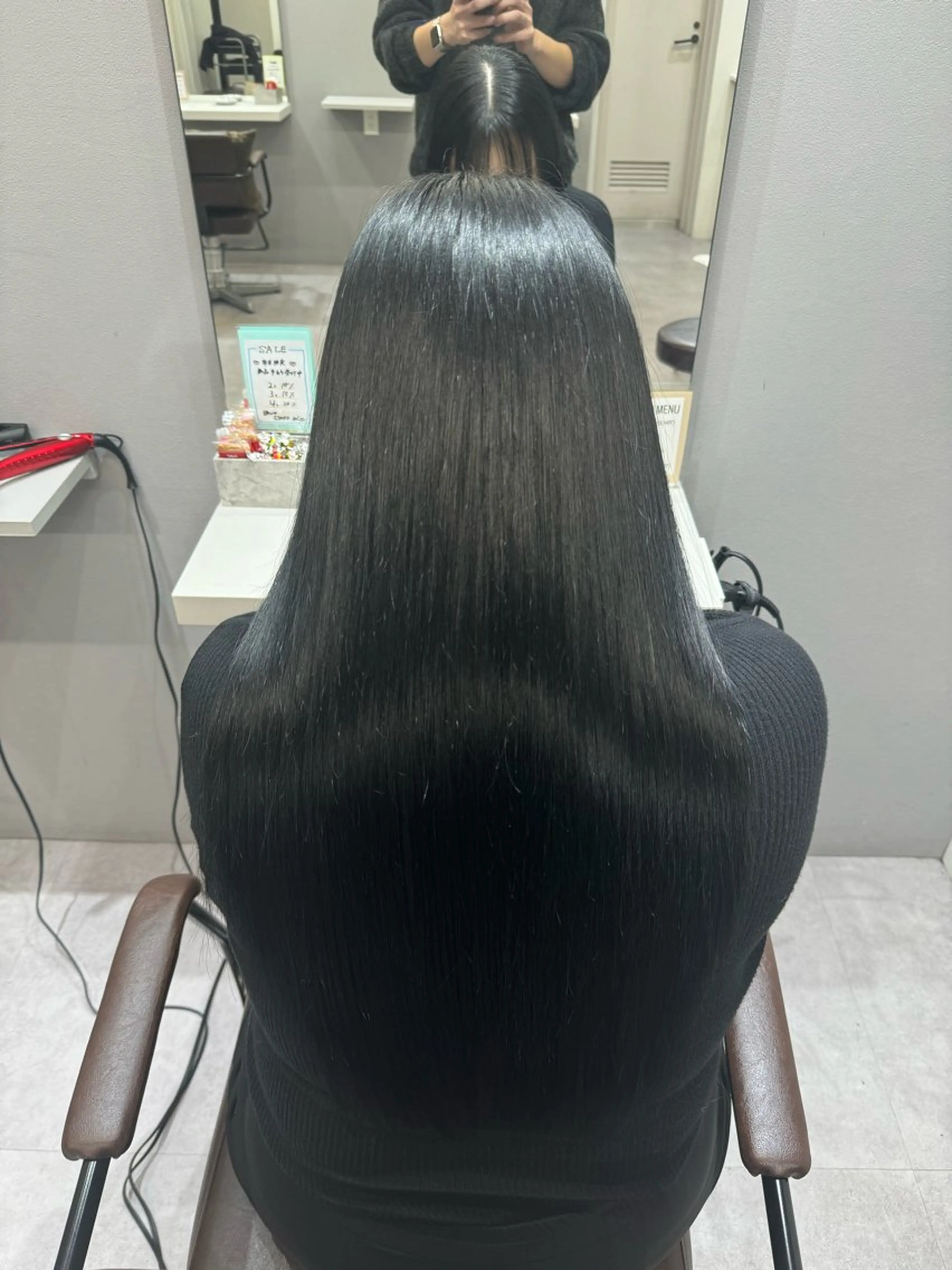 ロング 髪質改善 縮毛矯正 トリートメント カット ヘアカラー 縮毛矯正 トリートメント 髪質改善×縮毛矯正 Core梅田　片山のヘアスタイル
