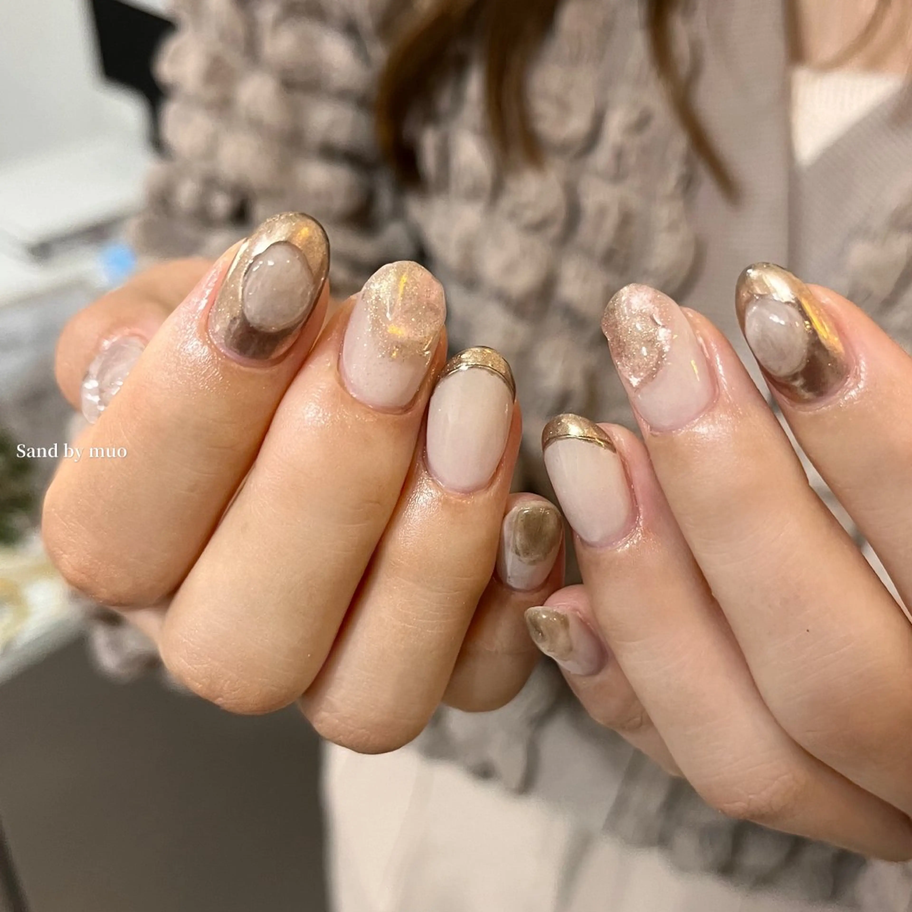 ネイル ハンドネイル Sand by muoのネイルデザイン