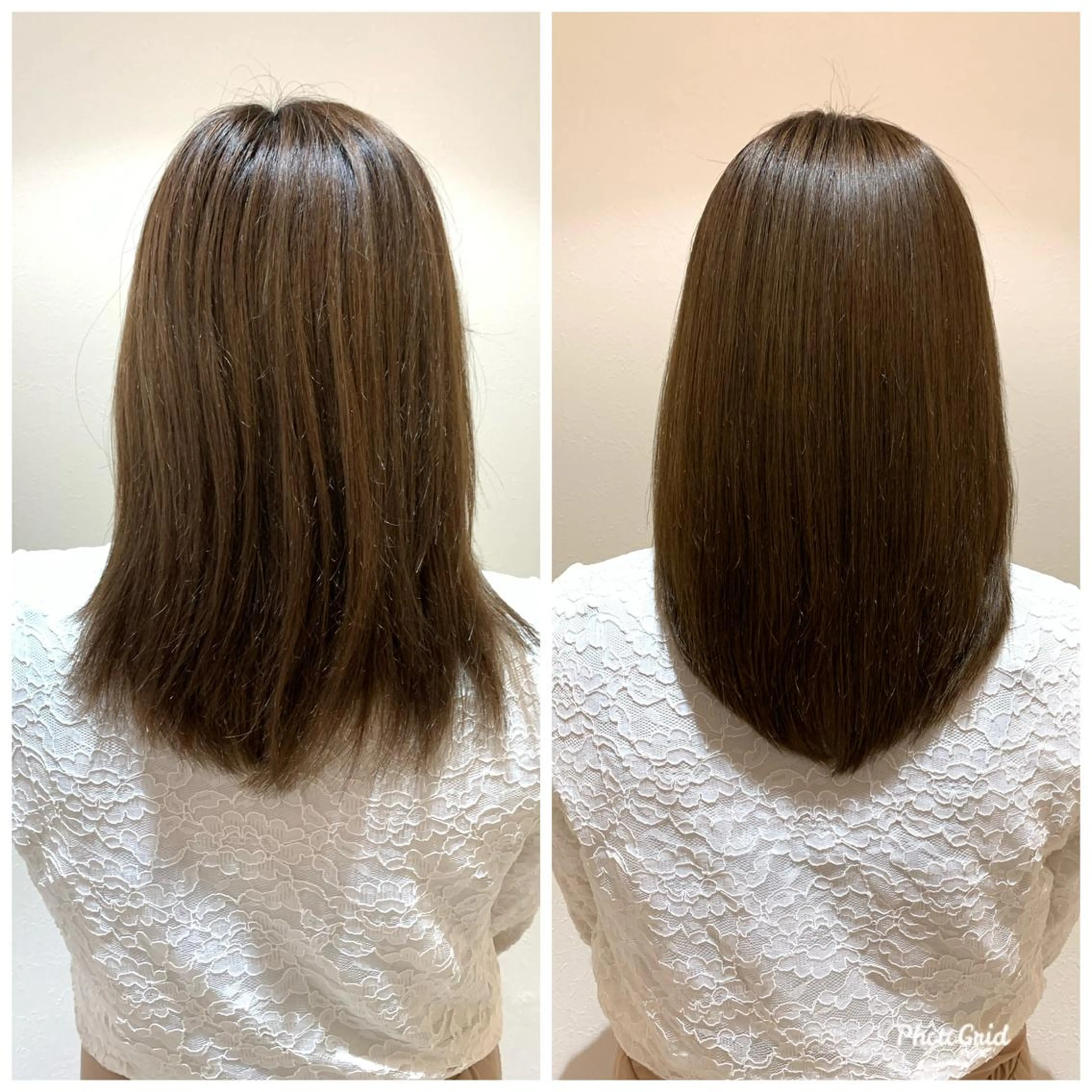ミディアム ケアリスト 秋元のヘアスタイル