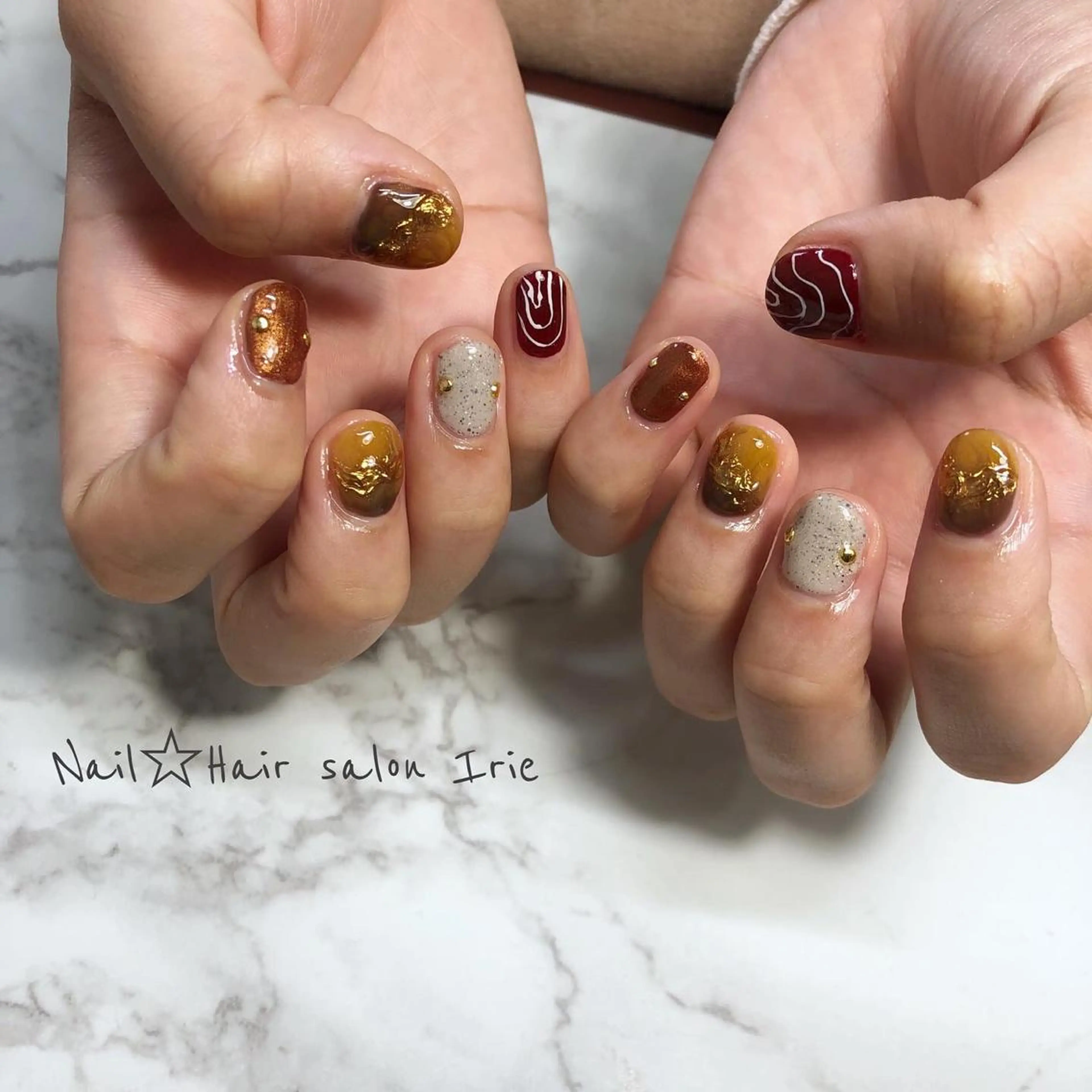 ネイル ハンドネイル Hair salon Irie所属・與儀 知佳のネイルデザイン