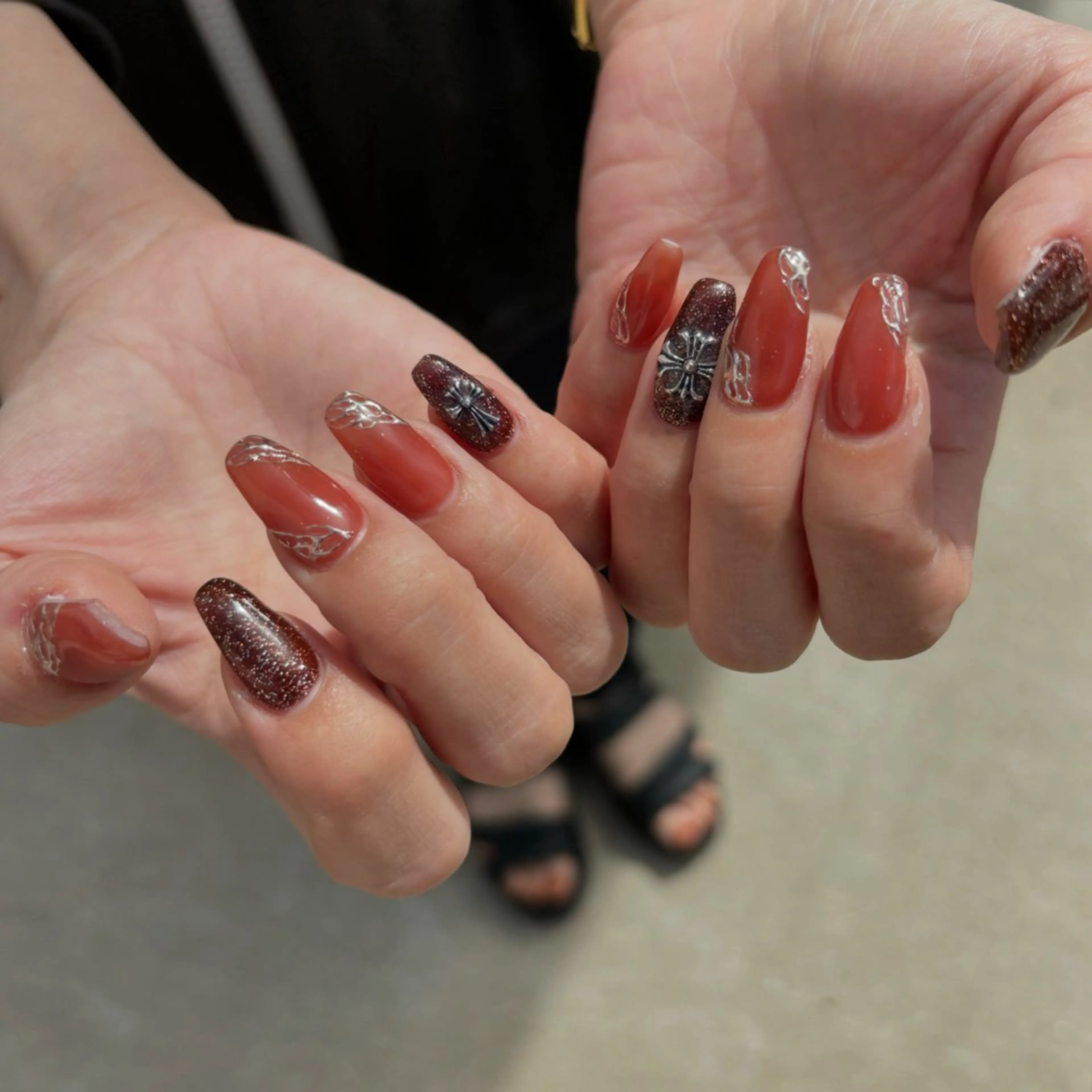 ネイル ハンドネイル Sea  nail by emaのネイルデザイン