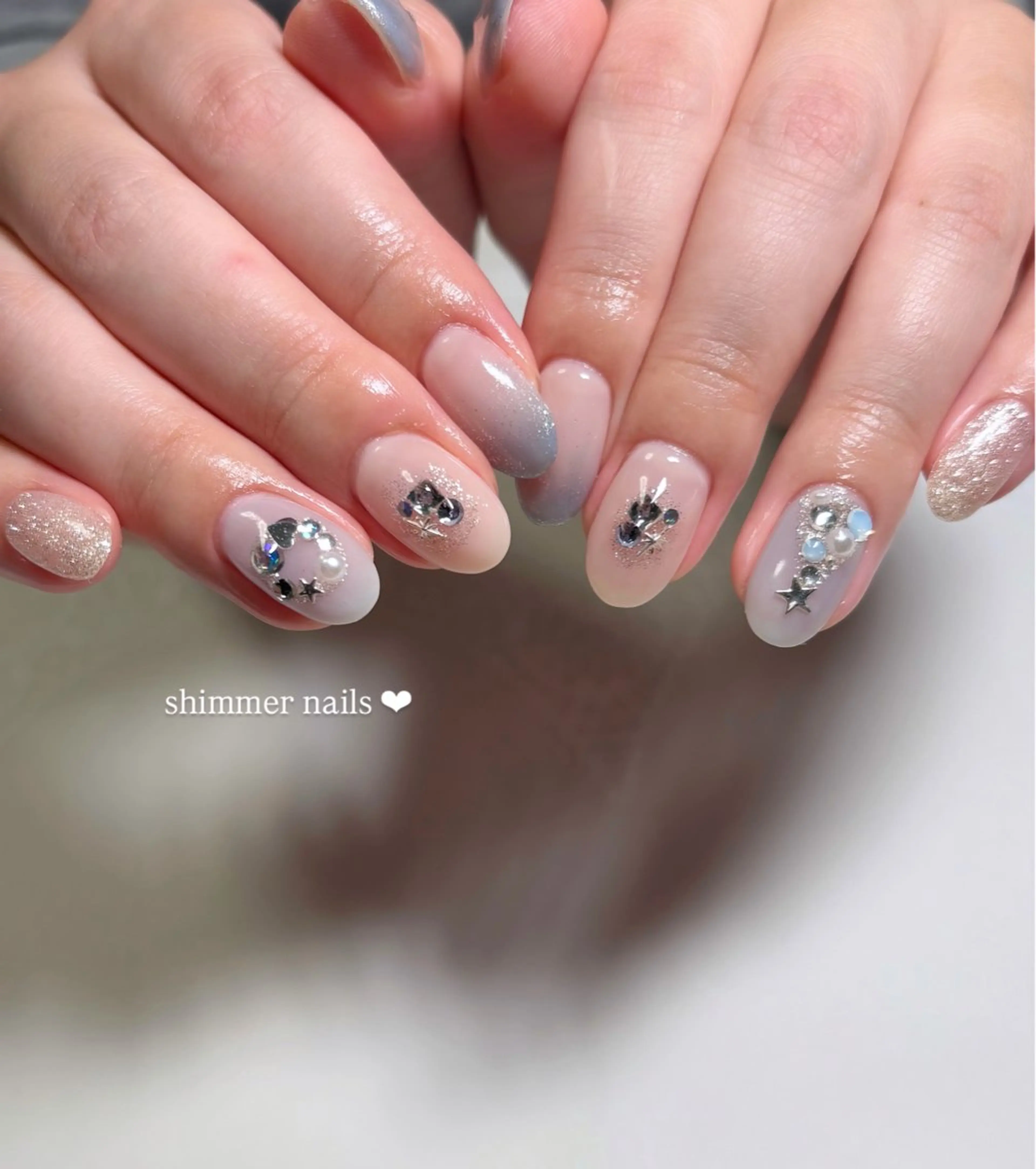 ネイル 冬ネイル クリスマス shimmer nailsのネイルデザイン