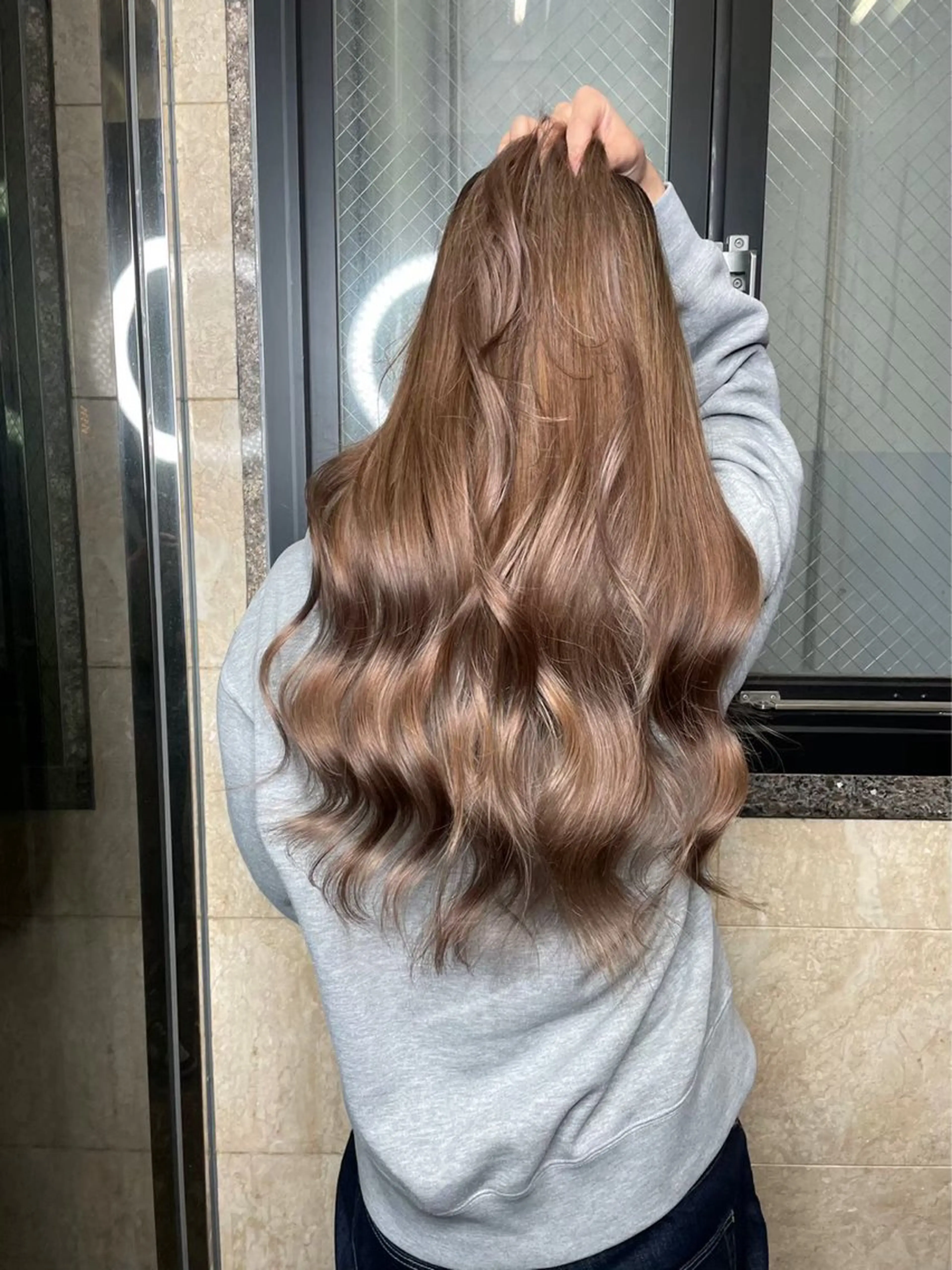 ロング カラー ヘアアレンジ ブラウンカラー ヘアカラー 🫧透明感／艶カラー 🫧Ryuseiのヘアスタイル