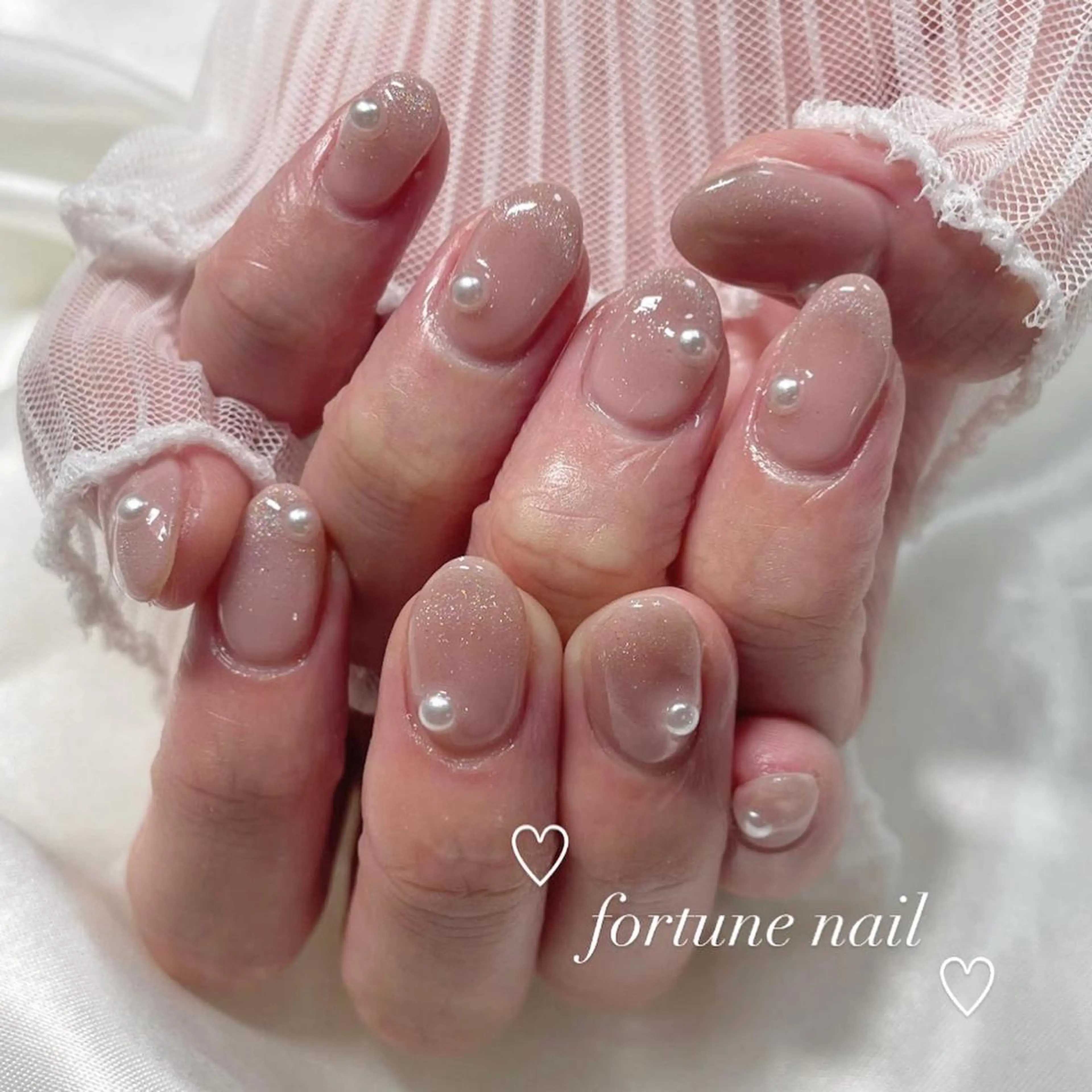 ネイル フレンチネイル マグネットネイル マグネットフレンチ ブライダルネイル ハンドネイル ☆saori ☆12/15空のネイルデザイン