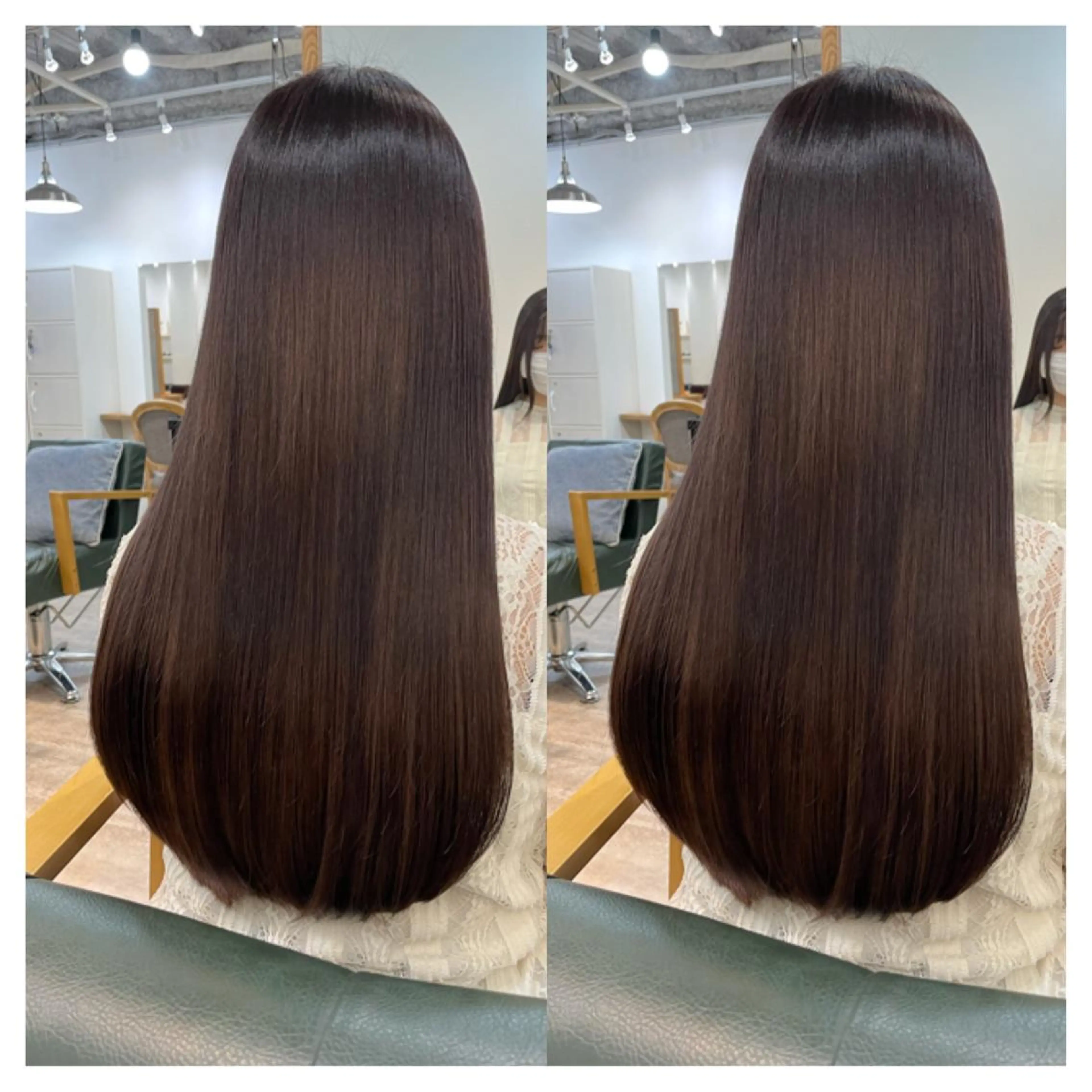 ロング カラー カット ヘアカラー 縮毛矯正 トリートメント 村山 茉衣のヘアスタイル