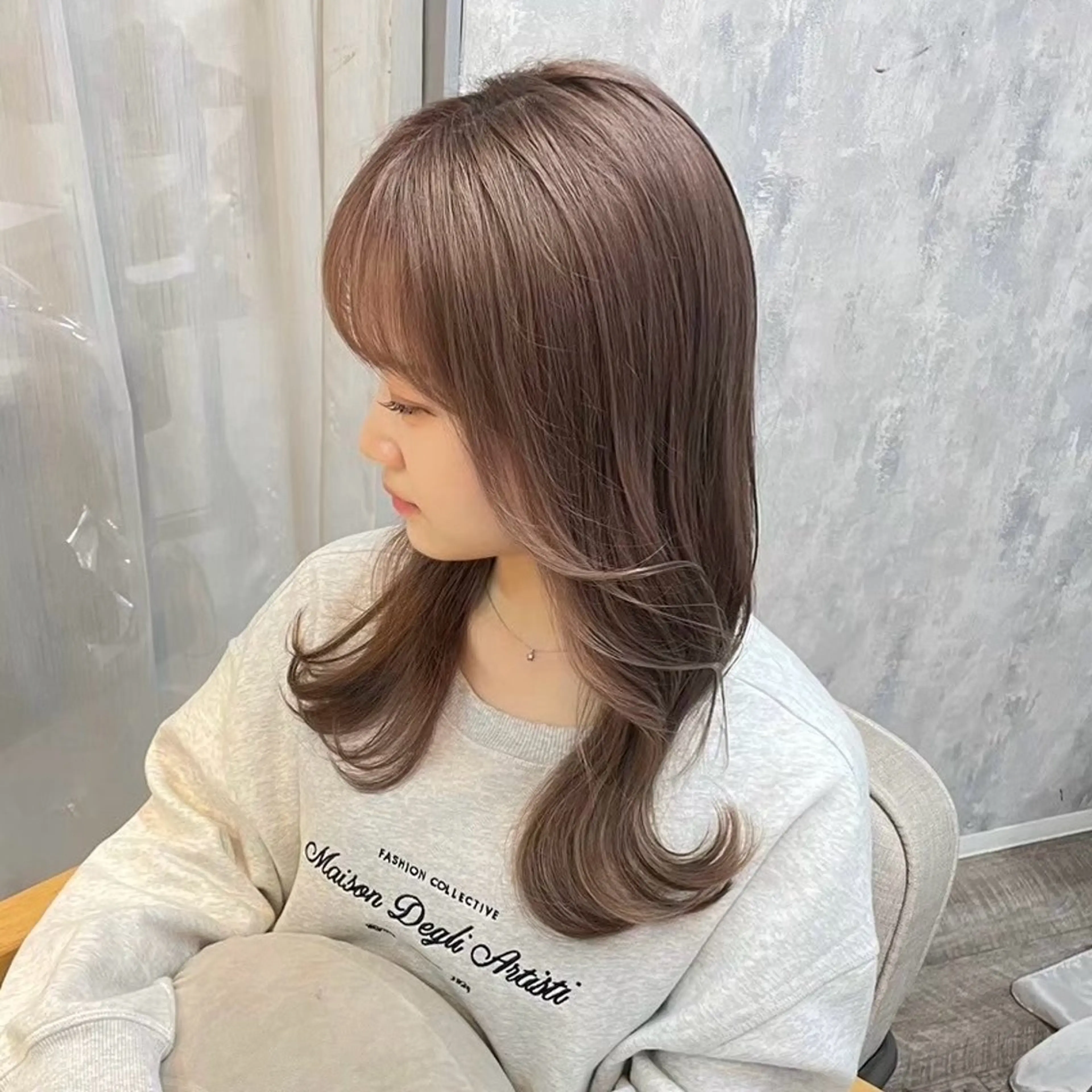 ロング カラー ヘアカラー トリートメント tidasmile /カラー/カットのヘアスタイル